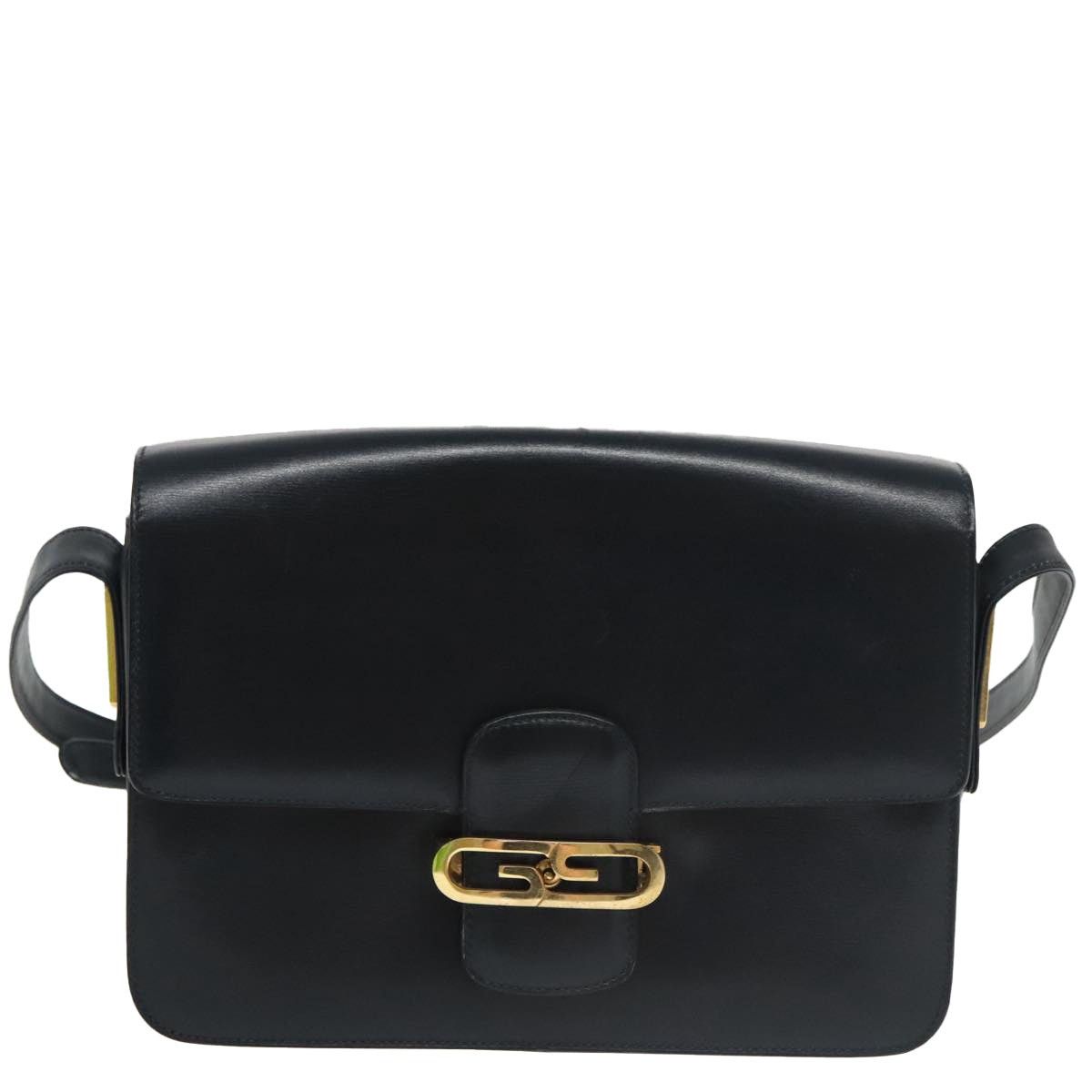 Gucci GUCCI Shoulder Bag Leather Navy Gold Size ONE SIZE - 13 Thumbnail