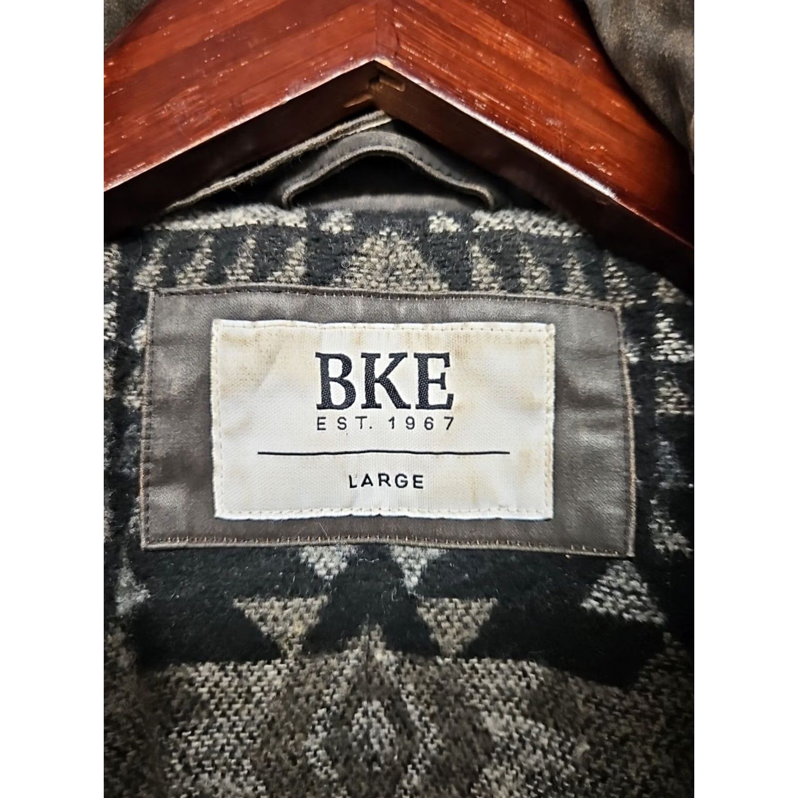 BKE BKE Brown Utility Jacket Men L Cotton Blend Lined Western Casual Size US L / EU 52-54 / 3 - 7 Thumbnail