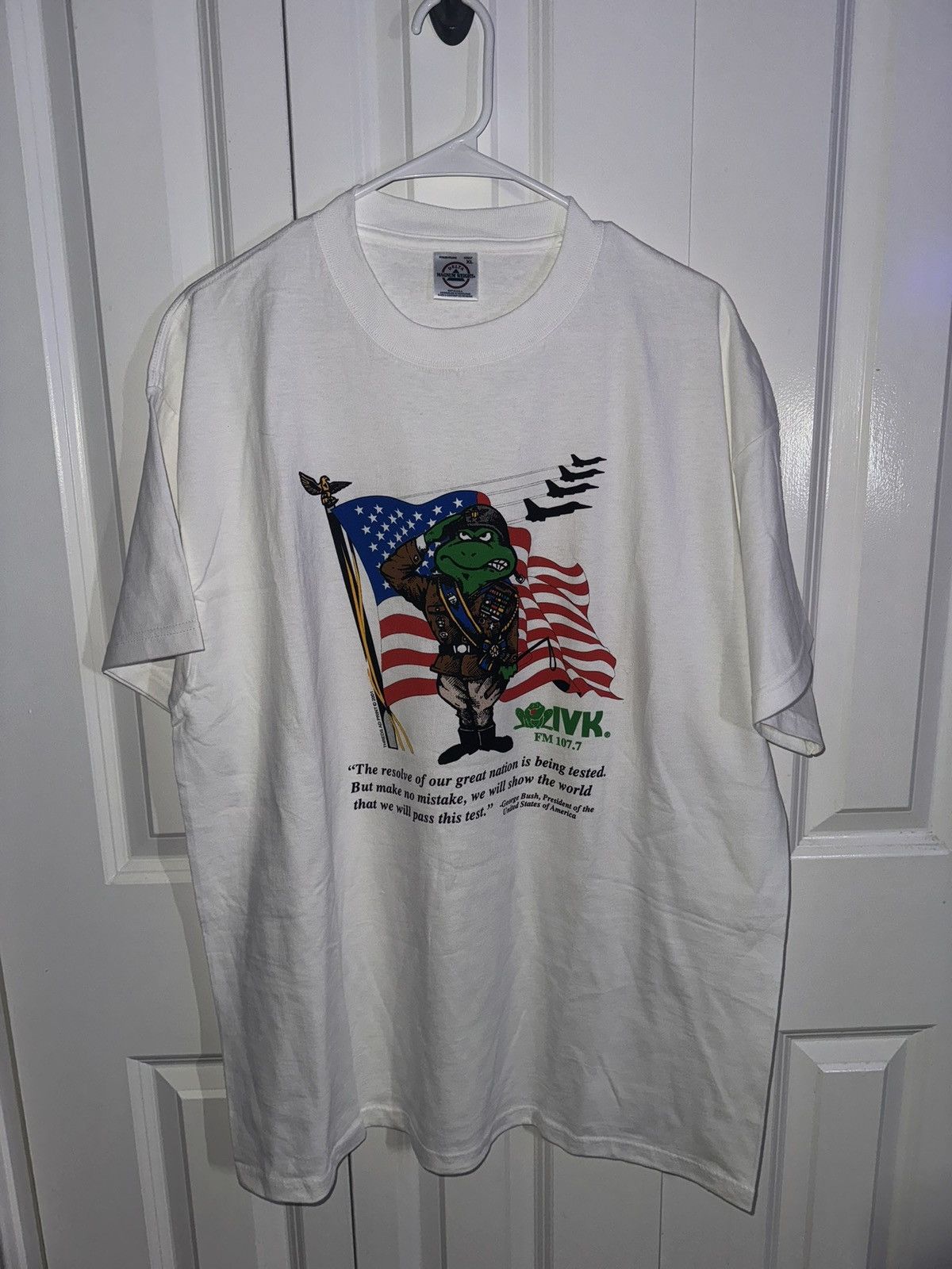 Delta × Vintage Vintage 2001 WIVK 107.7 Radio Station Shirt Size XL Size US XL / EU 56 / 4 - 1 Thumbnail