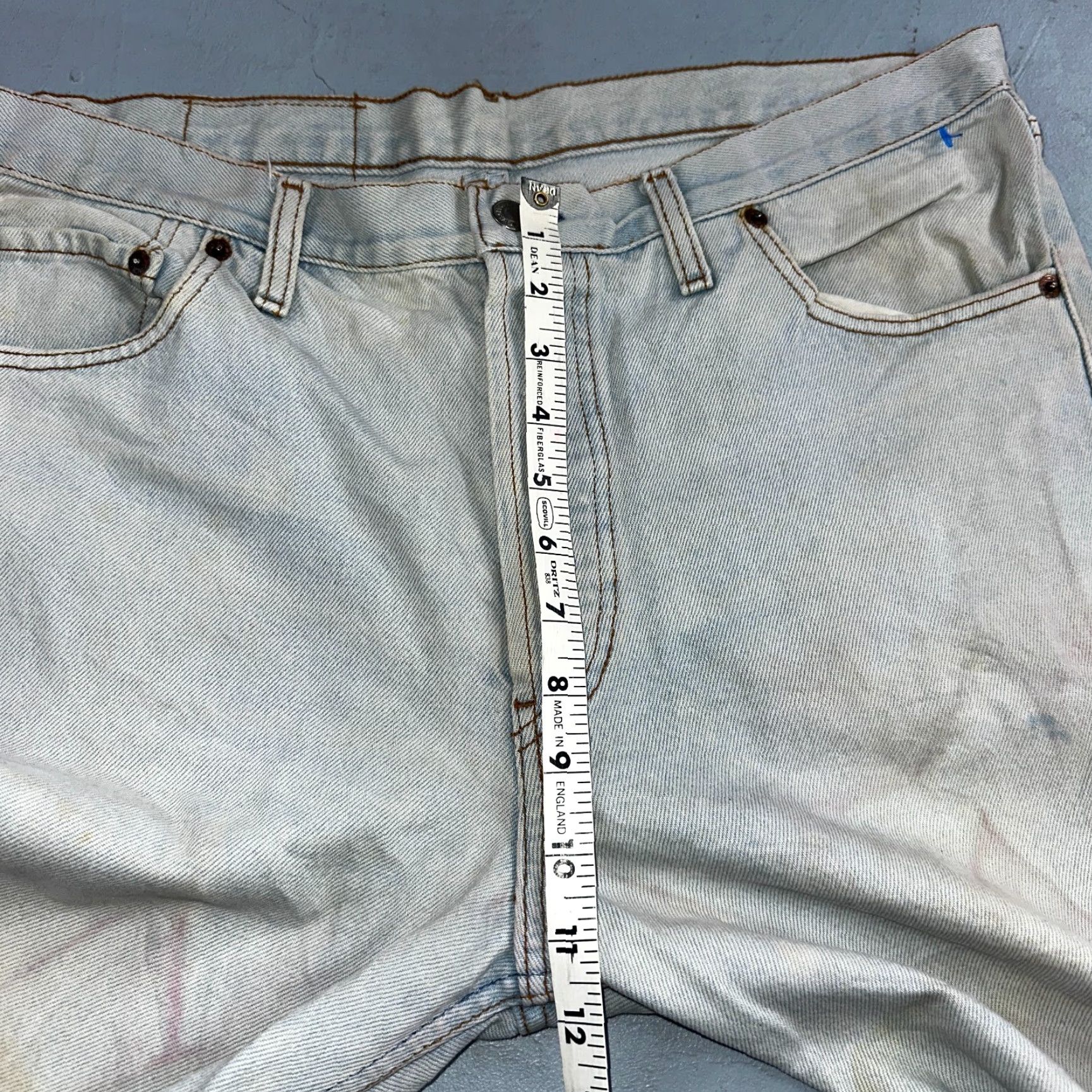 Levi's Levi's 501 Vintage 90s Europe Straight Leg Jeans Light Wash 38x36 Men Blue Denim Cotton Regular Jeans 501 Series 90s Mens Size US 38 / EU 54 - 6 Thumbnail
