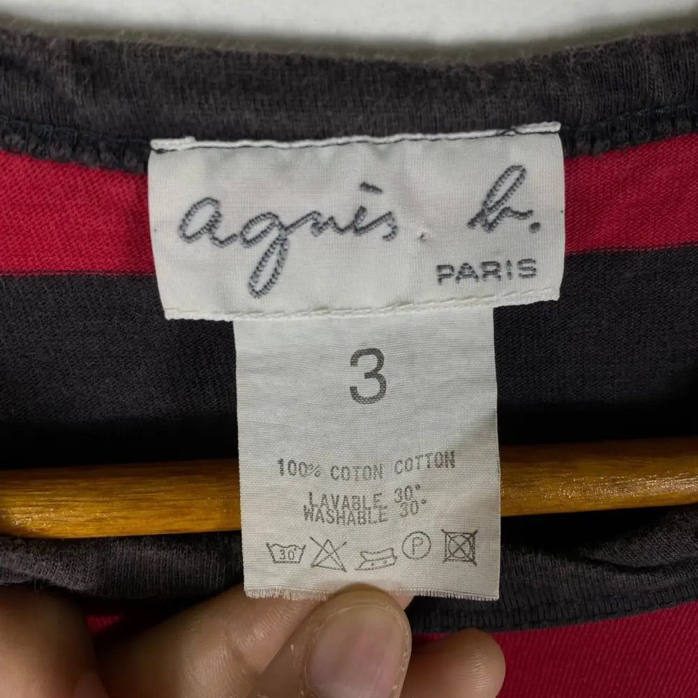 agnes b. Vintage AGNES B. PARIS Striped Women Tops Tee Shirt Size 3 Size XS / US 0-2 / IT 36-38 - 4 Thumbnail