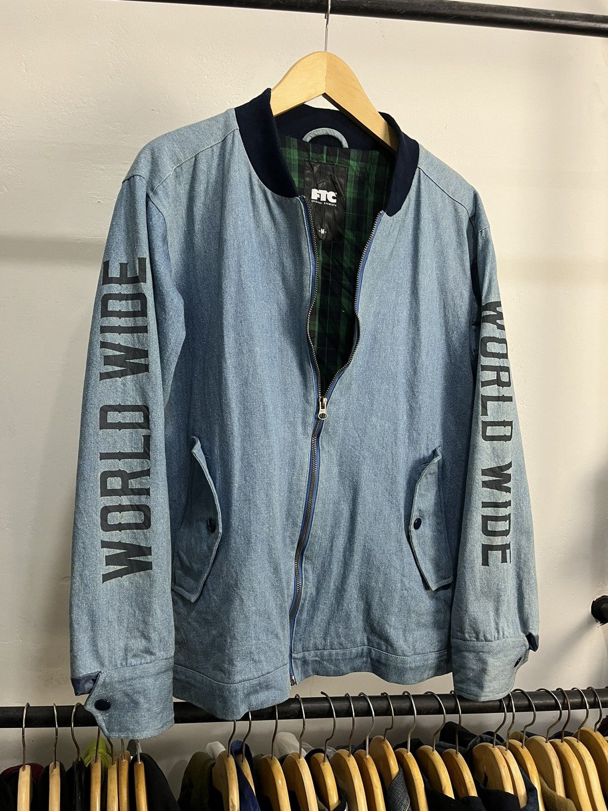 FTC Ftc Skateboarding Worldwide Denim Bomber Size US L / EU 52-54 / 3 - 1 Thumbnail