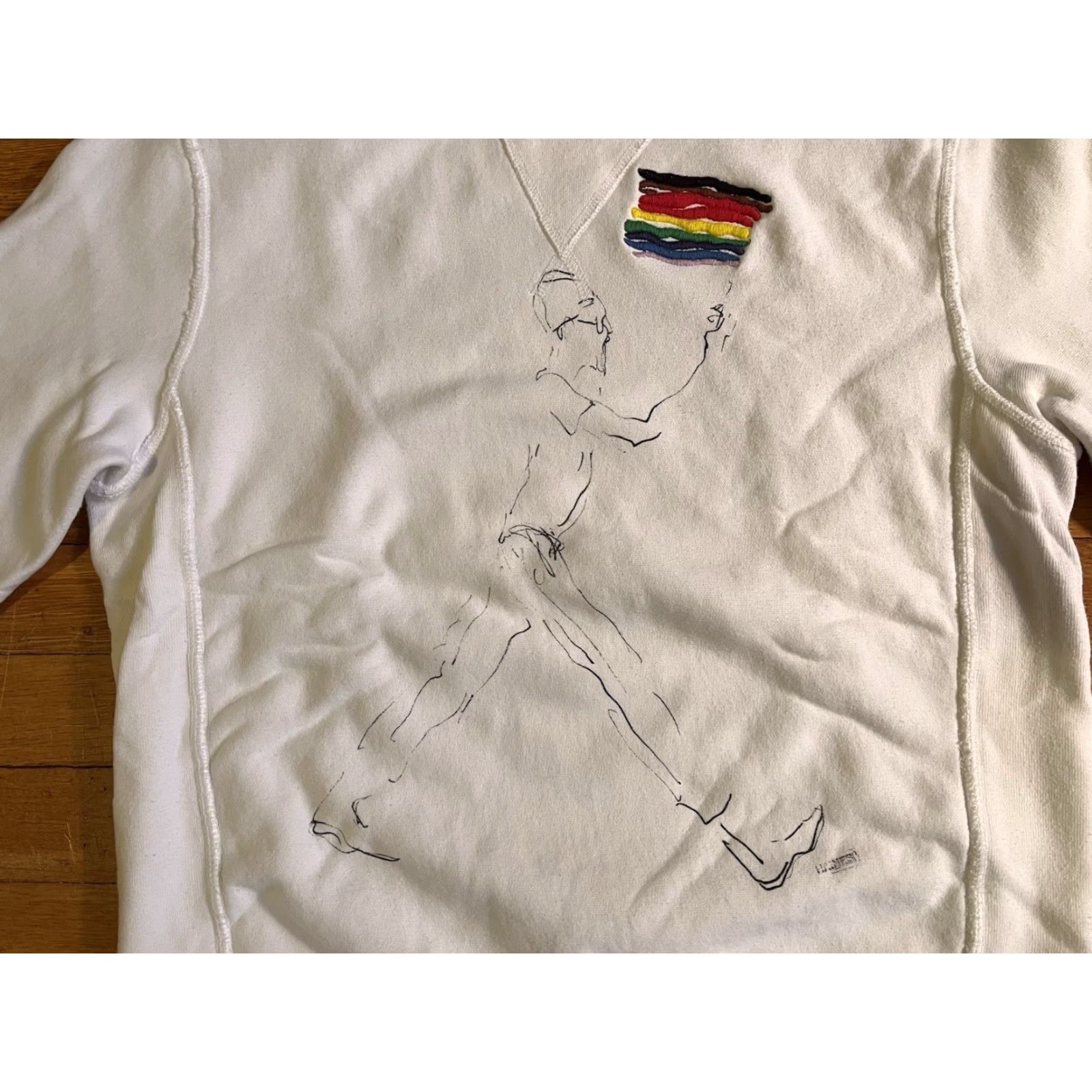 Todd Snyder Todd Snyder The Art of Pride Flag 2020 Richard Haines Sweater Shirt? Size US S / EU 44-46 / 1 - 3 Thumbnail