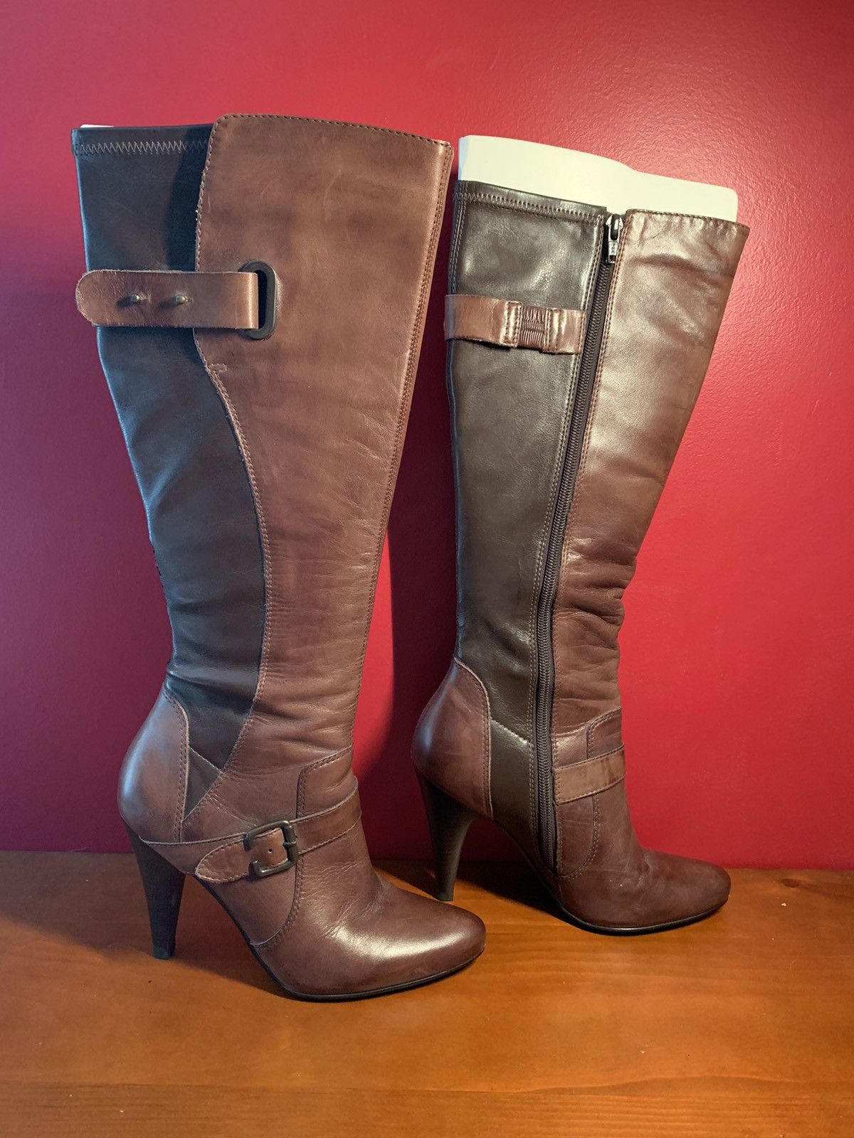 Leather × Vintage Vintage leather boots Size US 7.5 / IT 37.5 - 3 Thumbnail