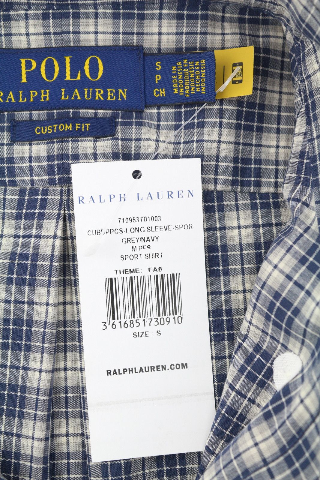 Ralph Lauren S Stretch Custom Fit Plaid Button-Down Logo 87011 Size US S / EU 44-46 / 1 - 6 Thumbnail