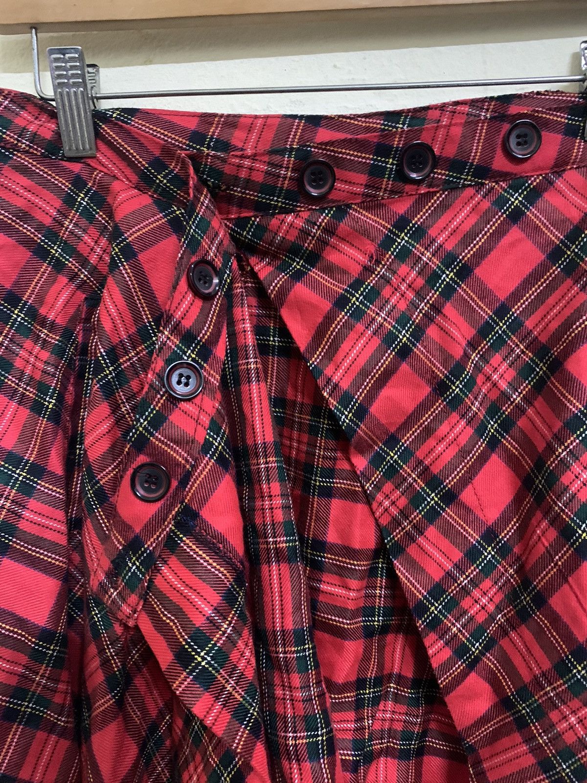 Seditionaries Japanese Ankorock Gothic Punk Red Tartan Skirt Size 28" / US 6 / IT 42 - 4 Thumbnail