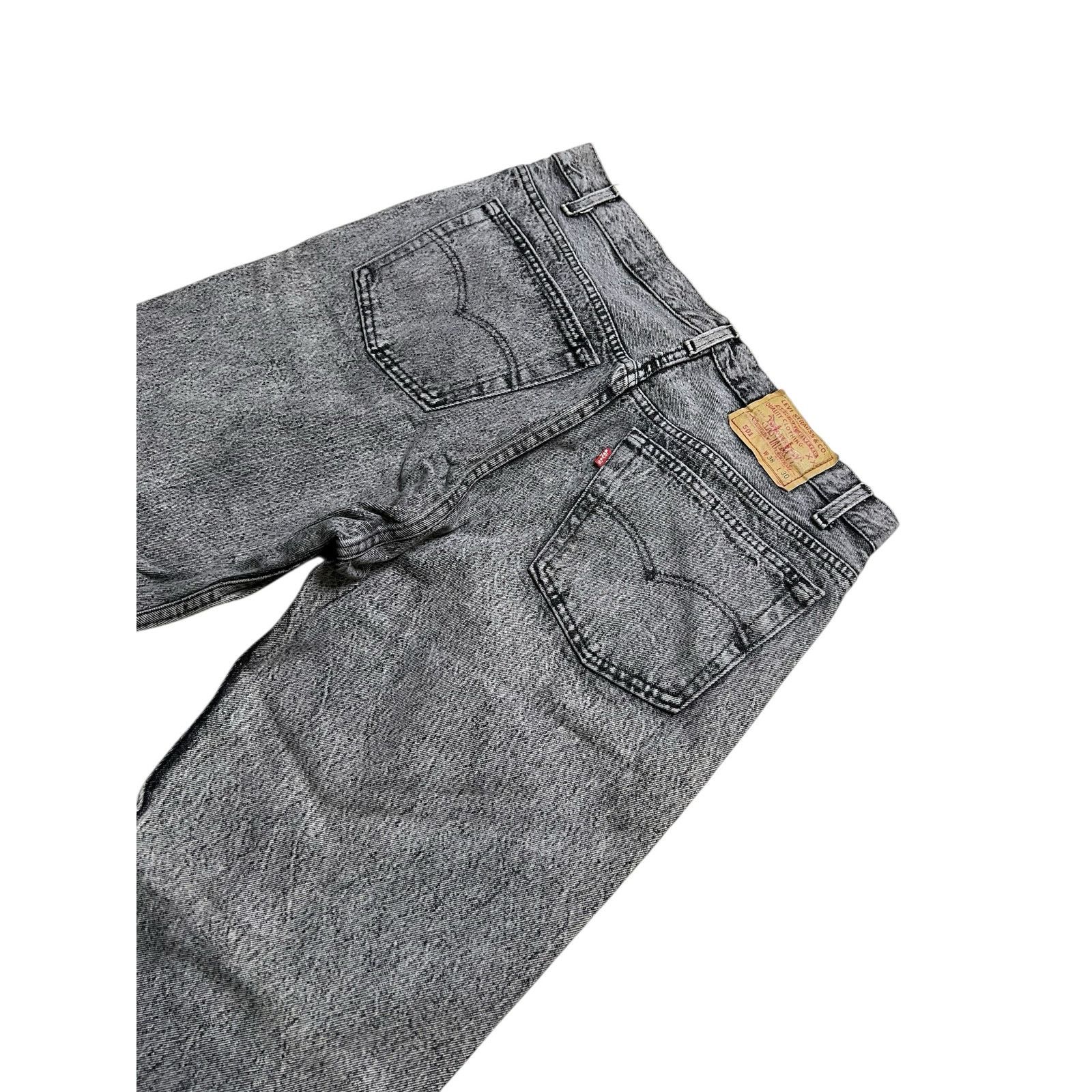 Levi's Levi’s 501 Acid Wash Jeans Men’s 38x30 Gray Actual 35x30 Size US 38 / EU 54 - 11 Thumbnail