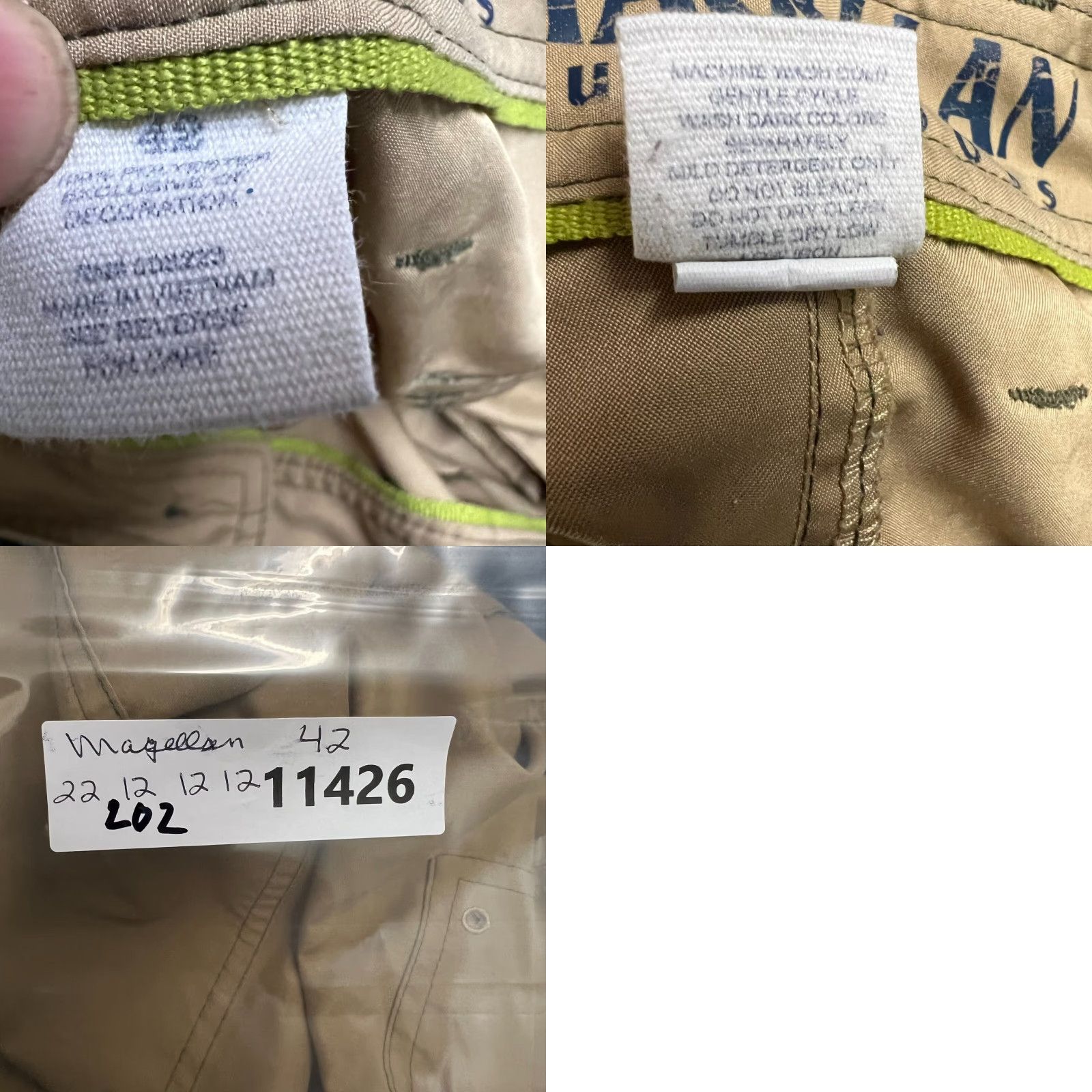Vintage Magellan Magellan Outdoors Cargo Shorts Mens 42 Tan Lightweight Light Weight Breathable High Rise Cargo Pocket Polyester Short Size US 42 / EU 58 - 8 Thumbnail