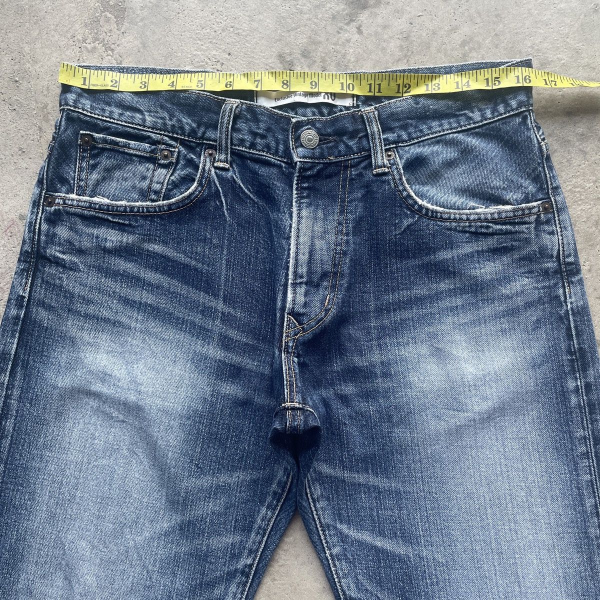 Edwin W33 Vintage Edwin XV Distressed Jeans Faded Denim Pants Size US 33 - 5 Thumbnail
