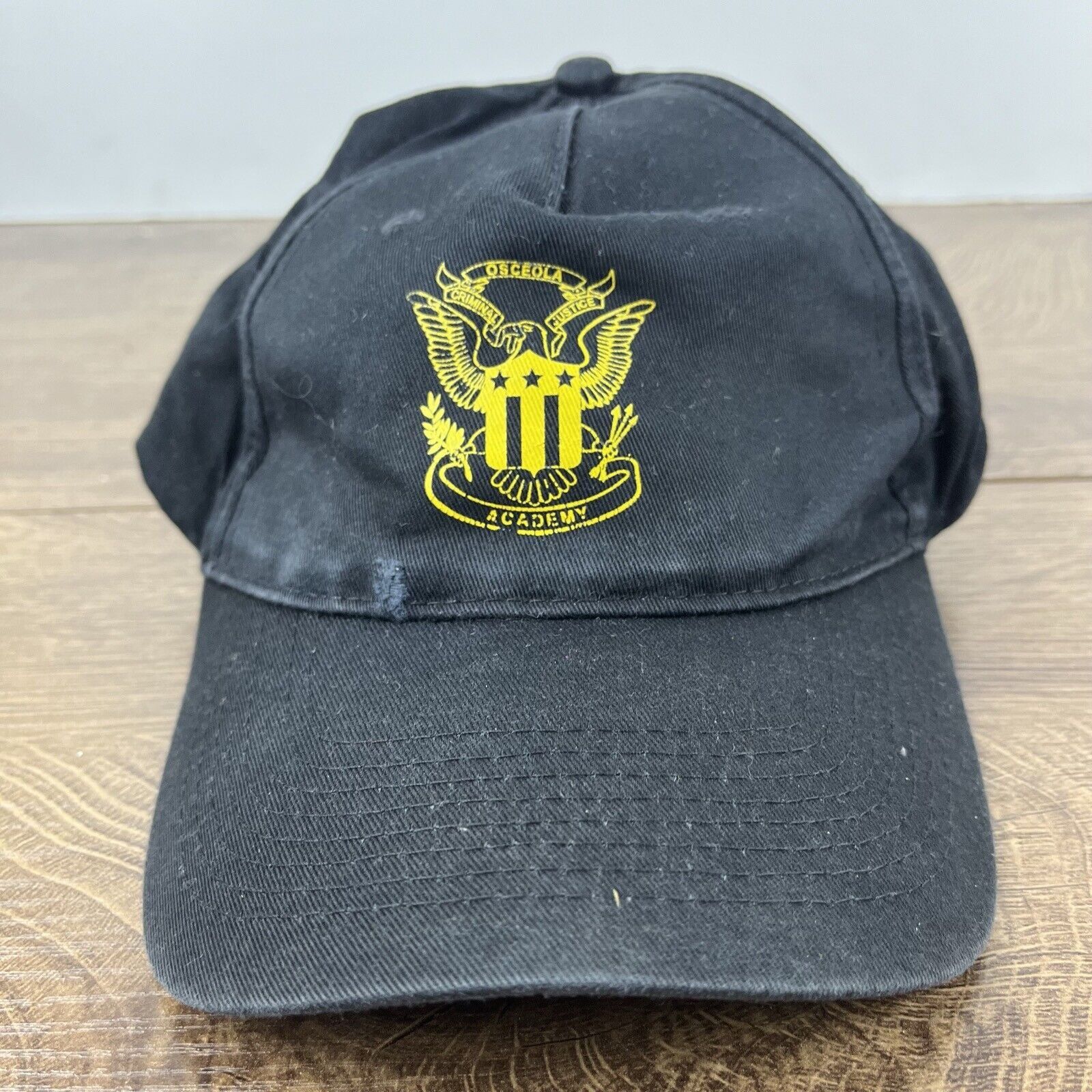 Other Osceola Criminal Justice Academy Hat Black Adjustable Hat Bl Size ONE SIZE - 6 Thumbnail