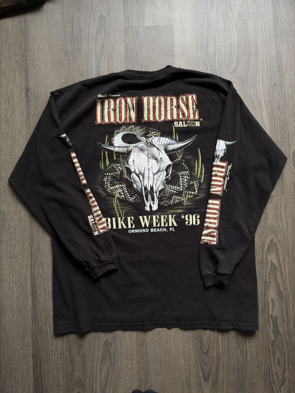 Vintage IRON HORSE BIKE WEEK TEE Size US XL / EU 56 / 4 - 1 Thumbnail