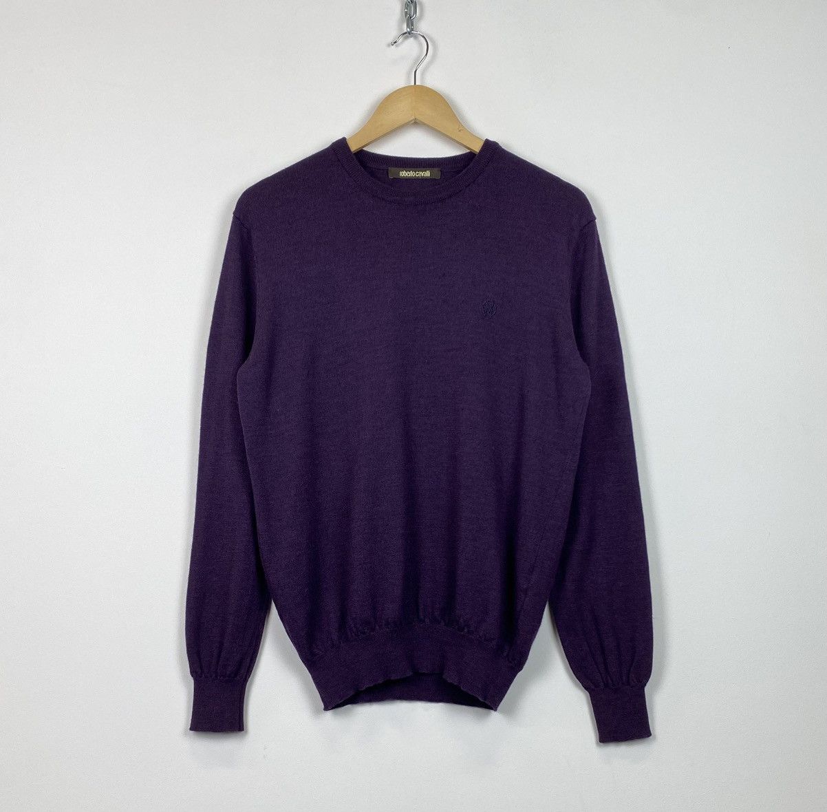 Roberto Cavalli Roberto Cavalli Sweater Jumper Men’s Size L Luxury Purple Size US L / EU 52-54 / 3 - 1 Thumbnail