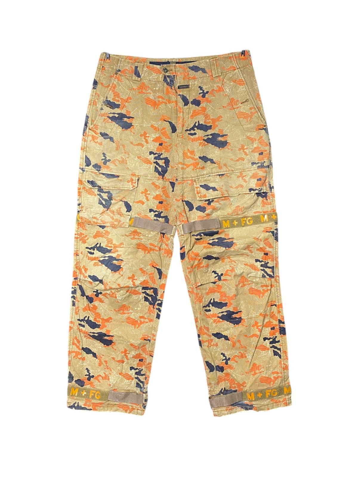 Marithe + Francois Girbaud Marithe Francois Gibaud Orange 🍊 Camo Shuttle Pants Size US 36 / EU 52 - 1 Thumbnail