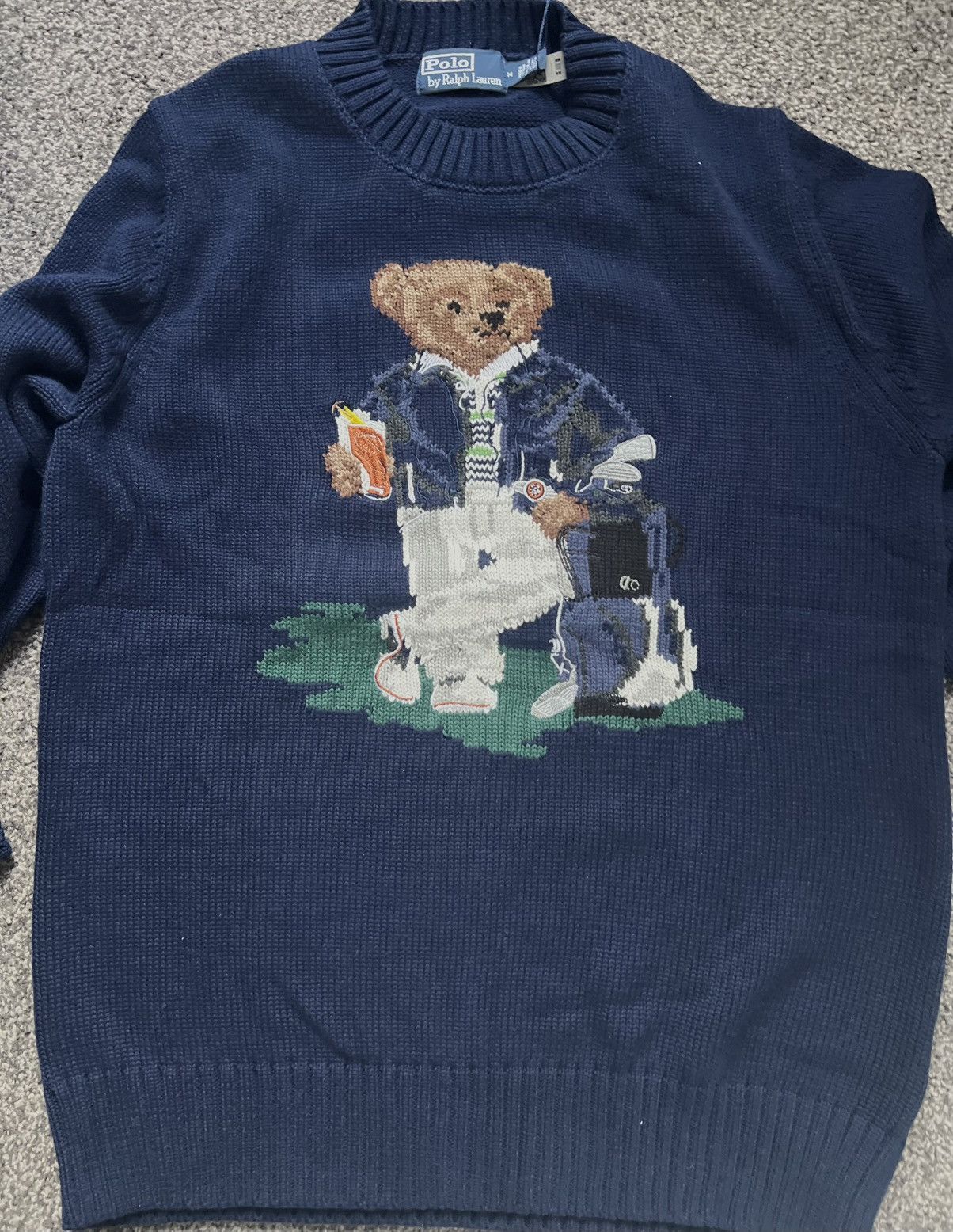 Ralph Lauren Polo Ralph Lauren Polo Bear Knit Sweater Navy (NWT) Size US S / EU 44-46 / 1 - 3 Thumbnail