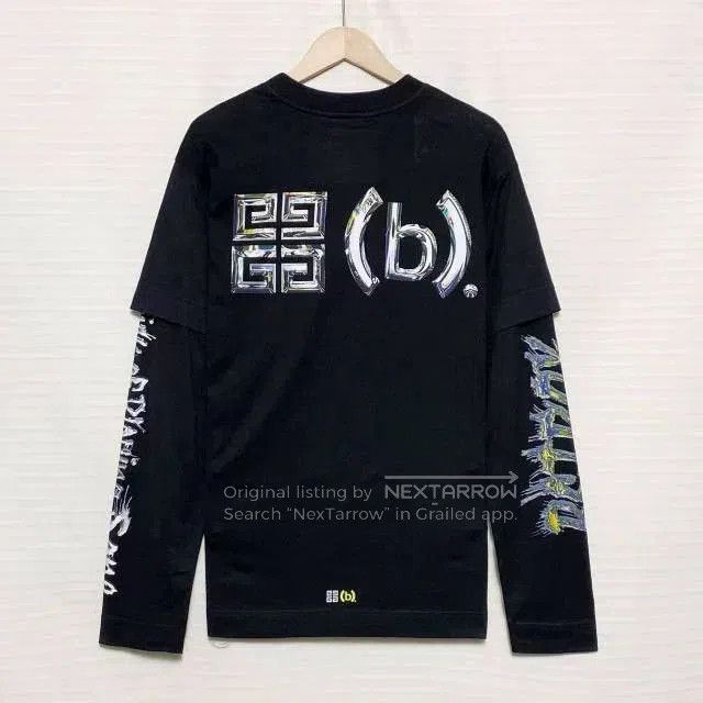 Givenchy Givenchy x BSTROY FW22 Logo Print Layered T-Shirt. Size US M / EU 48-50 / 2 - 2 Thumbnail