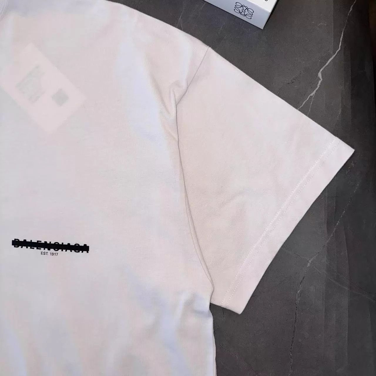 Balenciaga Balenciaga Tape Embroidered Logo Short Sleeve L Size L / US 10 / IT 46 - 4 Thumbnail