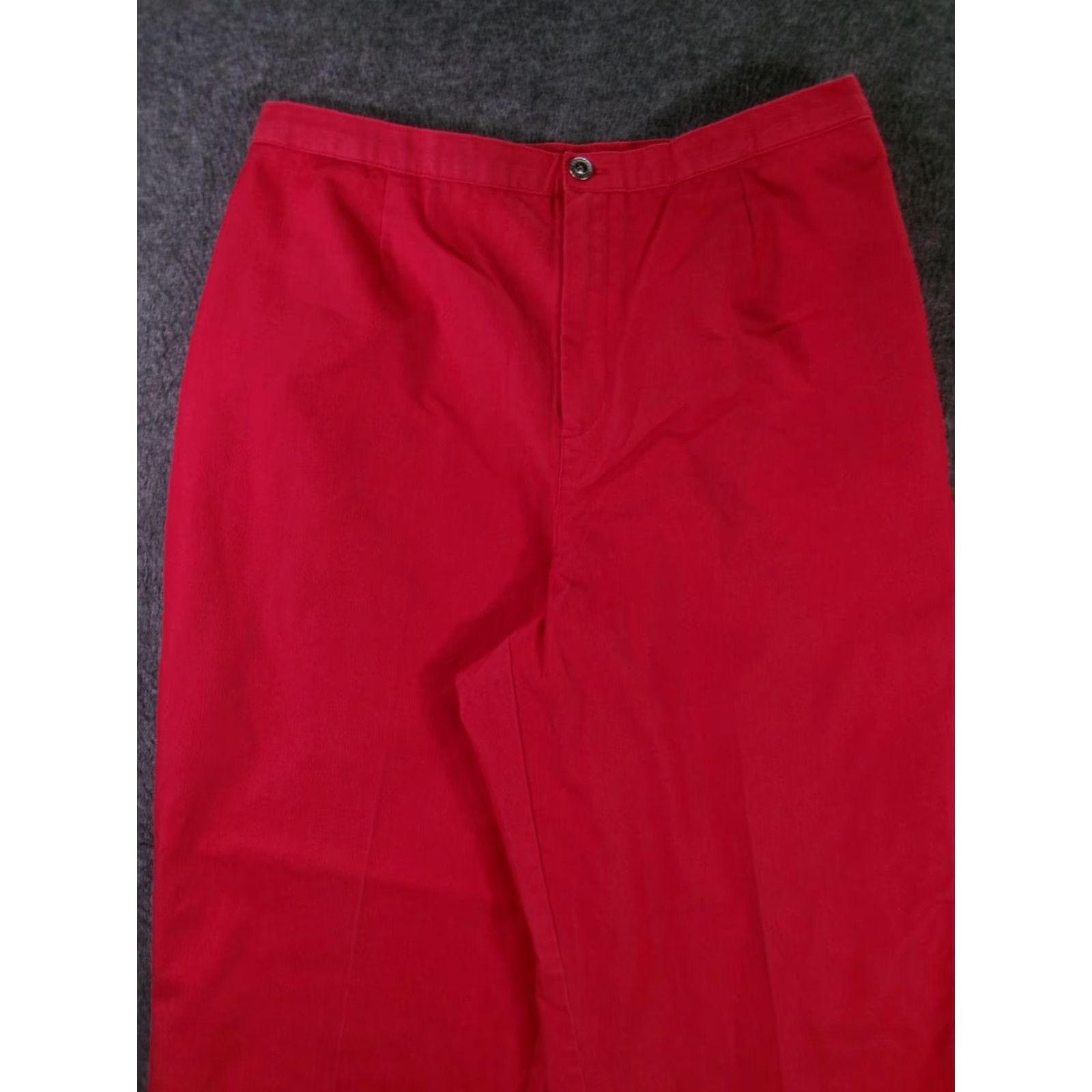 Vintage Sag Harbor Sport Pants Womens M Cropped Pull On Elastic Waist Side Pockets Red Size 32" / US 10 / IT 46 - 2 Thumbnail