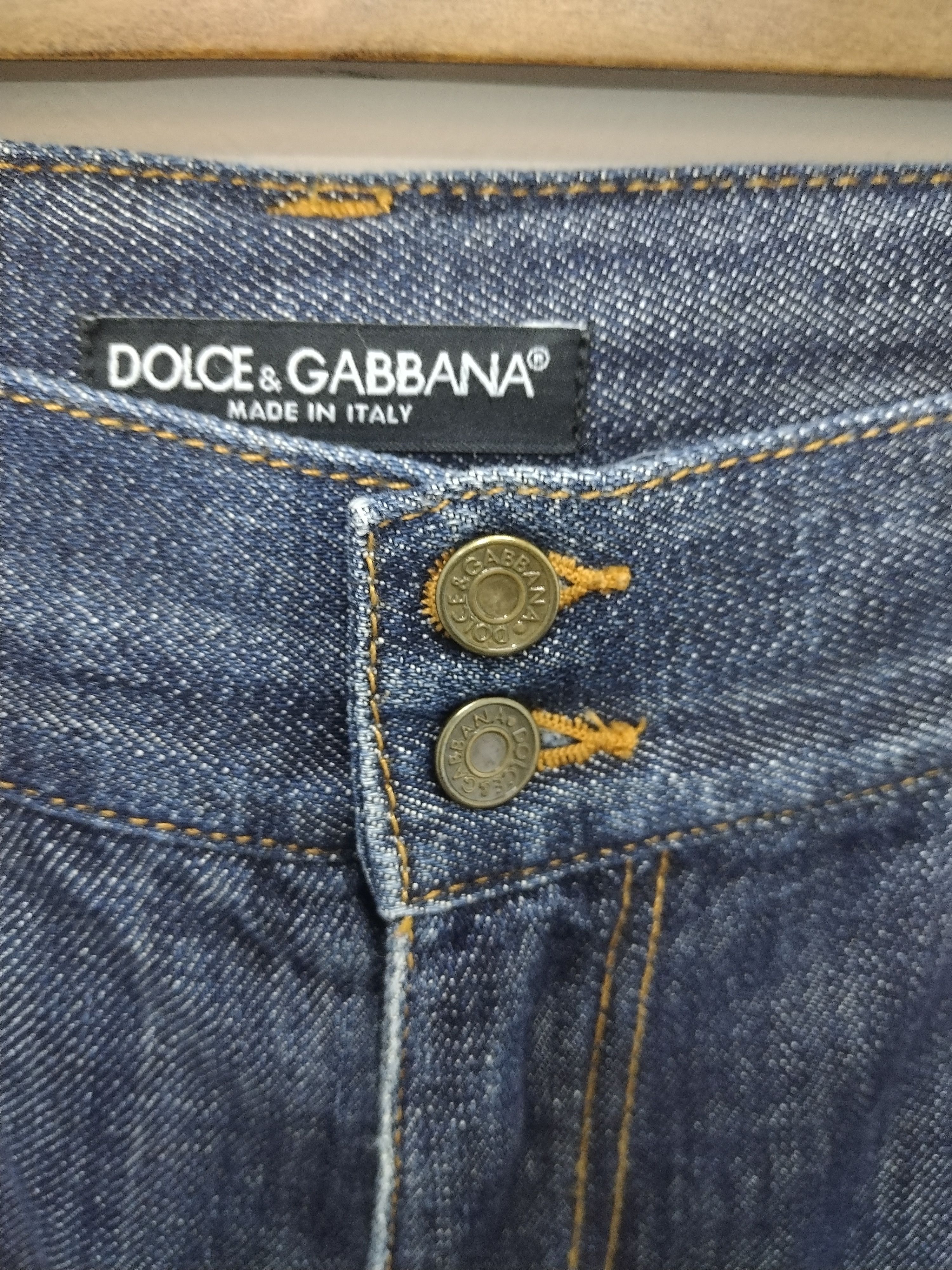 Dolce & Gabbana Iconic D&G Denim Men's Collection loose straight Size US 35 - 10 Thumbnail