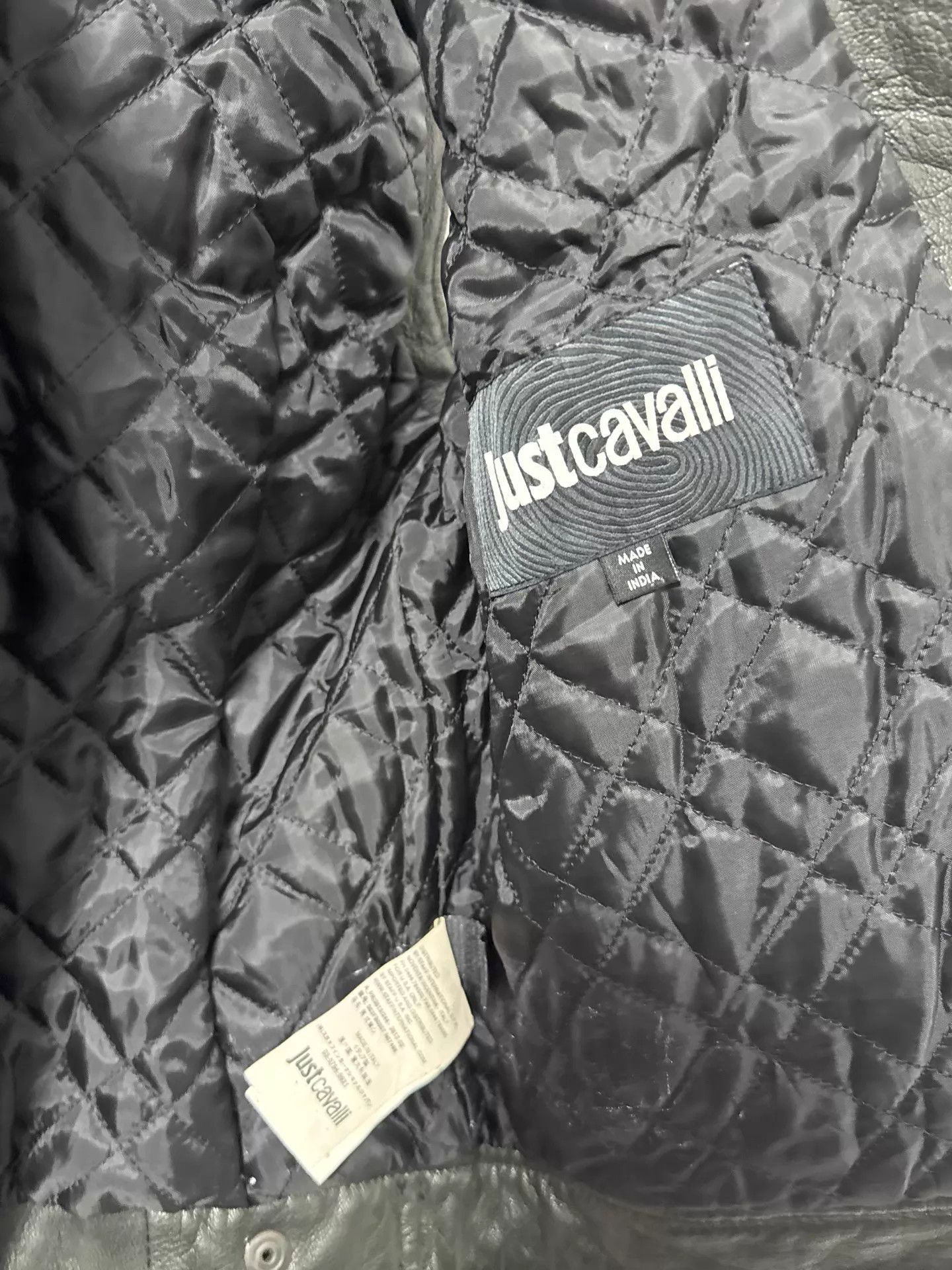 Just Cavalli Just Cavalli Studded Quilted Biker Leather Vest Size US M / EU 48-50 / 2 - 6 Thumbnail