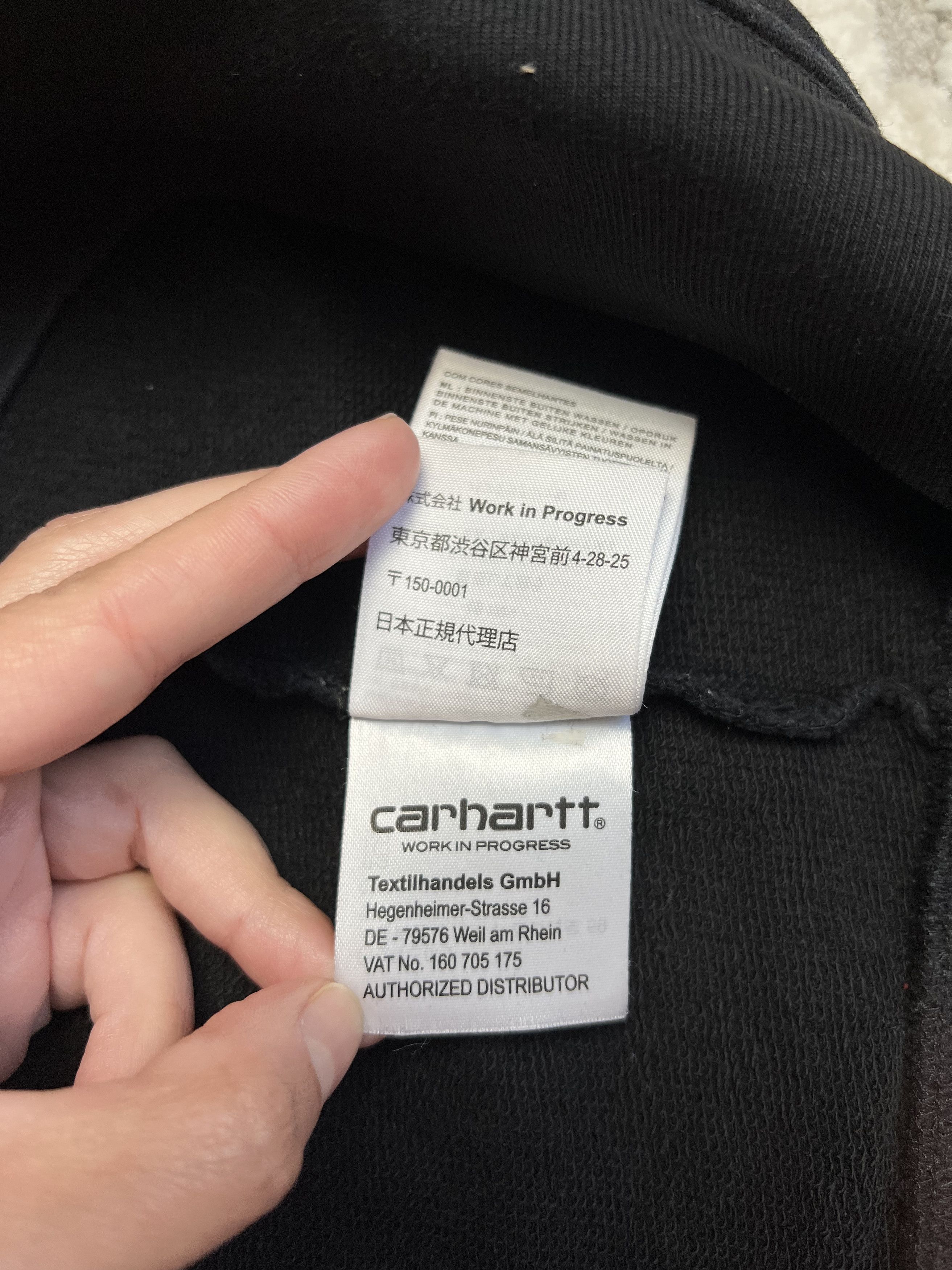Carhartt Wip Carhartt Wip Black Hooded College Sweatshirt Men S Size US S / EU 44-46 / 1 - 12 Thumbnail