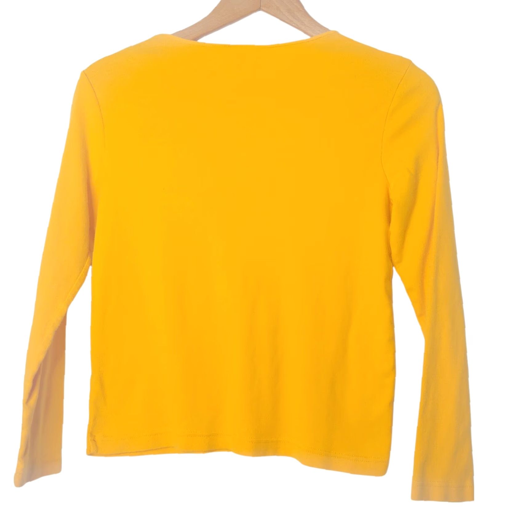 Disney VINTAGE Walt Disney World Shirt Mickey Minnie Mouse Small Long Sleeve Young Love Knit Yellow Womens Size S / US 4 / IT 40 - 3 Thumbnail