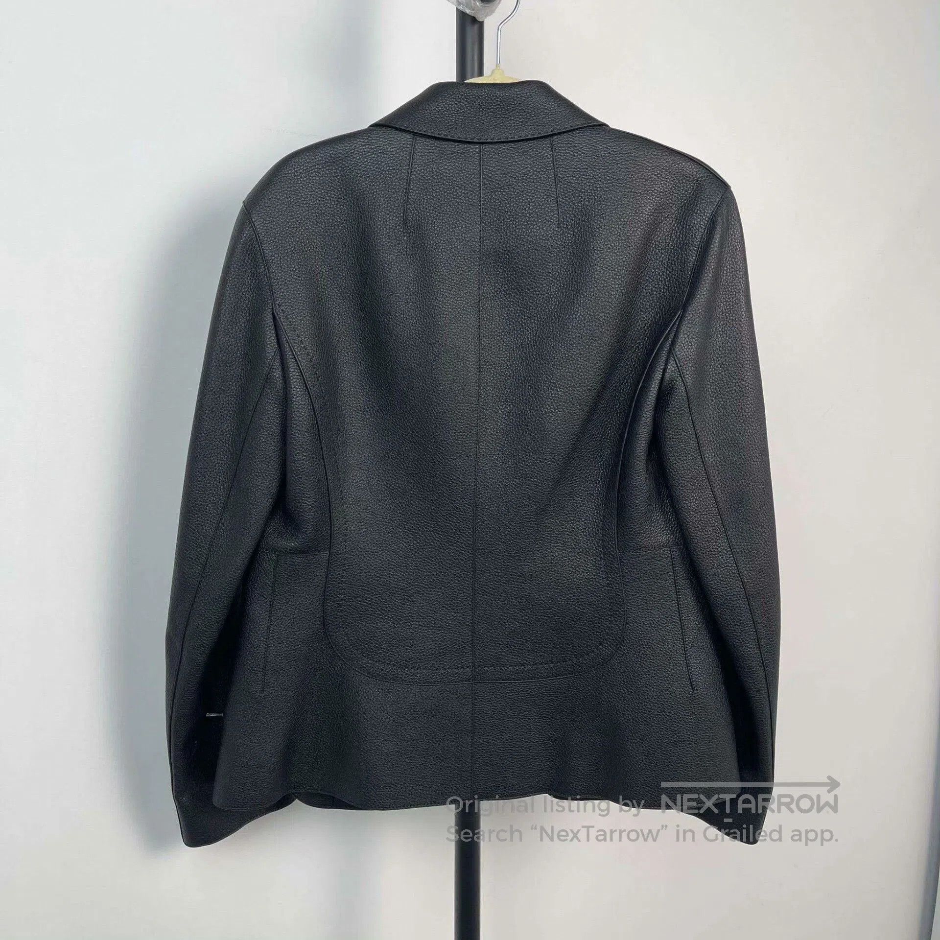 Hermes Hermes Black Cowhide Blazer. Size XS / US 0-2 / IT 36-38 - 2 Thumbnail