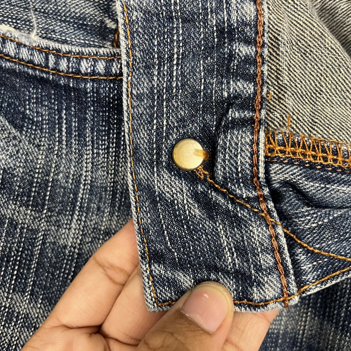 Japanese Brand Vintage Edwin Faded Denim Jeans Size 32" / US 10 / IT 46 - 17 Thumbnail