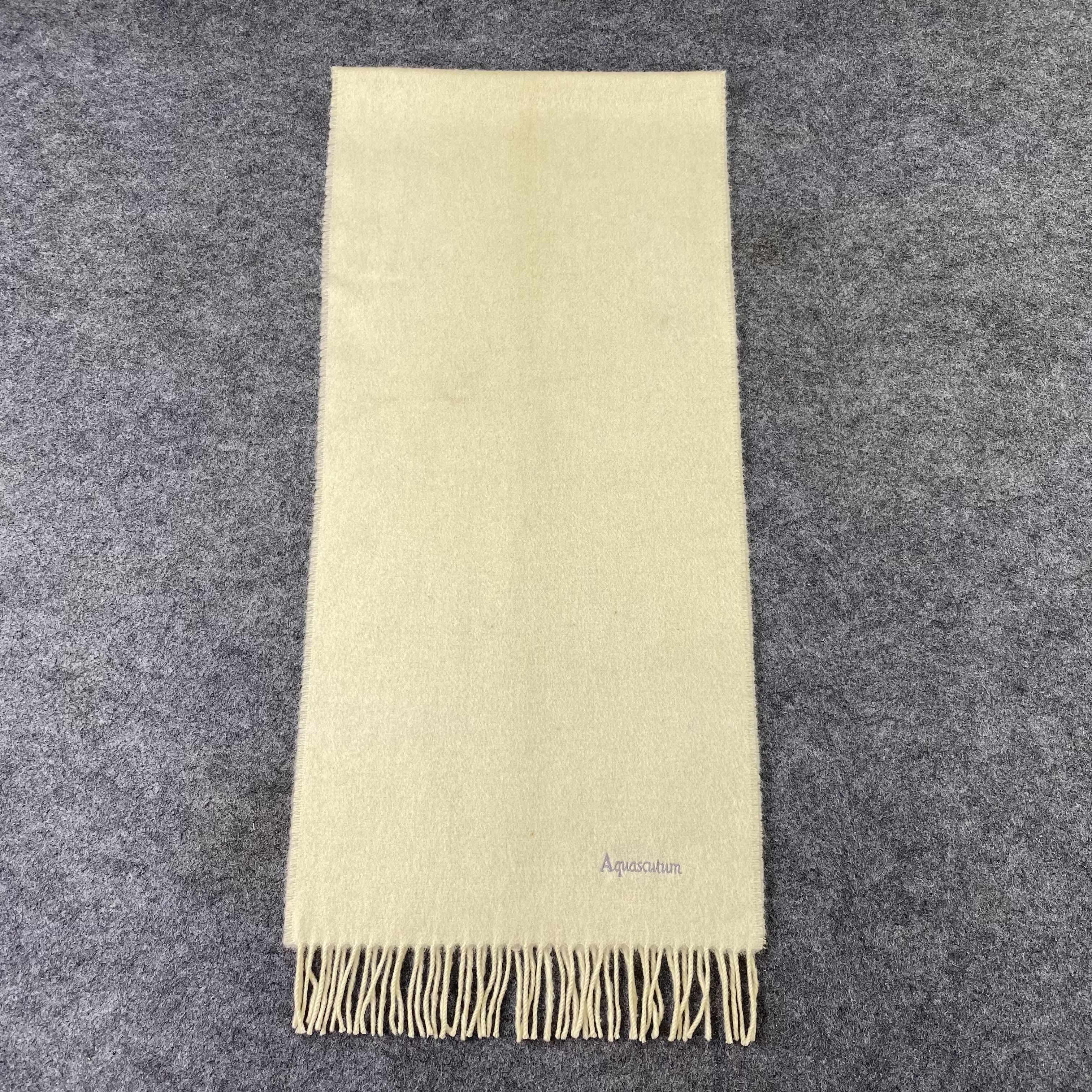 Aquascutum Aquasqutum Cashmere Muffler / Scarf / Neckwear - T1254 Size ONE SIZE - 2 Thumbnail