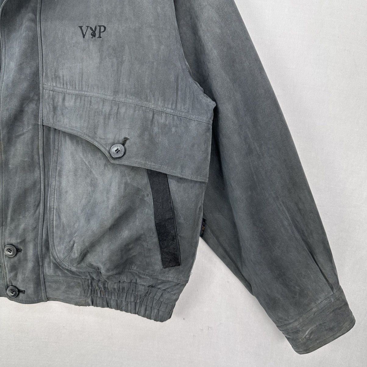 Playboy Vintage 90's VIP Playboy Collection Moleskin Zipper Jacket Size US L / EU 52-54 / 3 - 3 Thumbnail