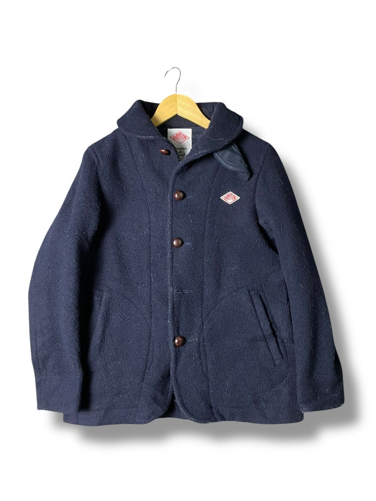 Danton × Japanese Brand × Vintage Rare DANTON Buttoned Wool Jacket (90) Size US XXS / EU 40 - 1 Thumbnail