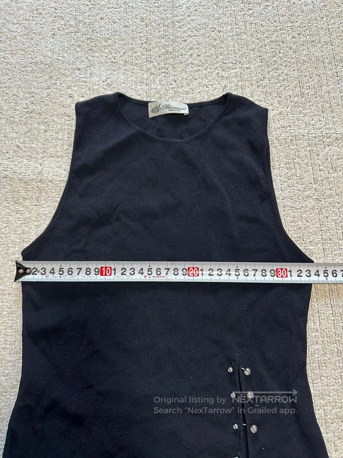 Blumarine Blumarine Sleeveless Diamond Detail Top. Size M / US 6-8 / IT 42-44 - 7 Thumbnail