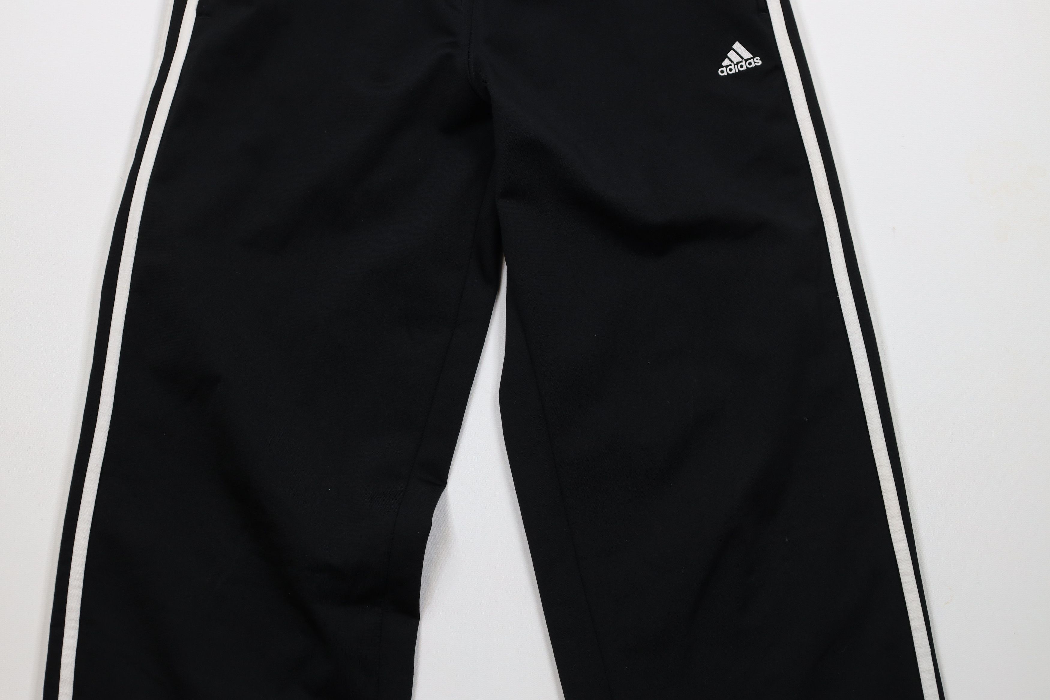 Adidas Vintage Y2K Adidas Spell Out Striped Wide Leg Sweatpants Size US 34 / EU 50 - 3 Thumbnail