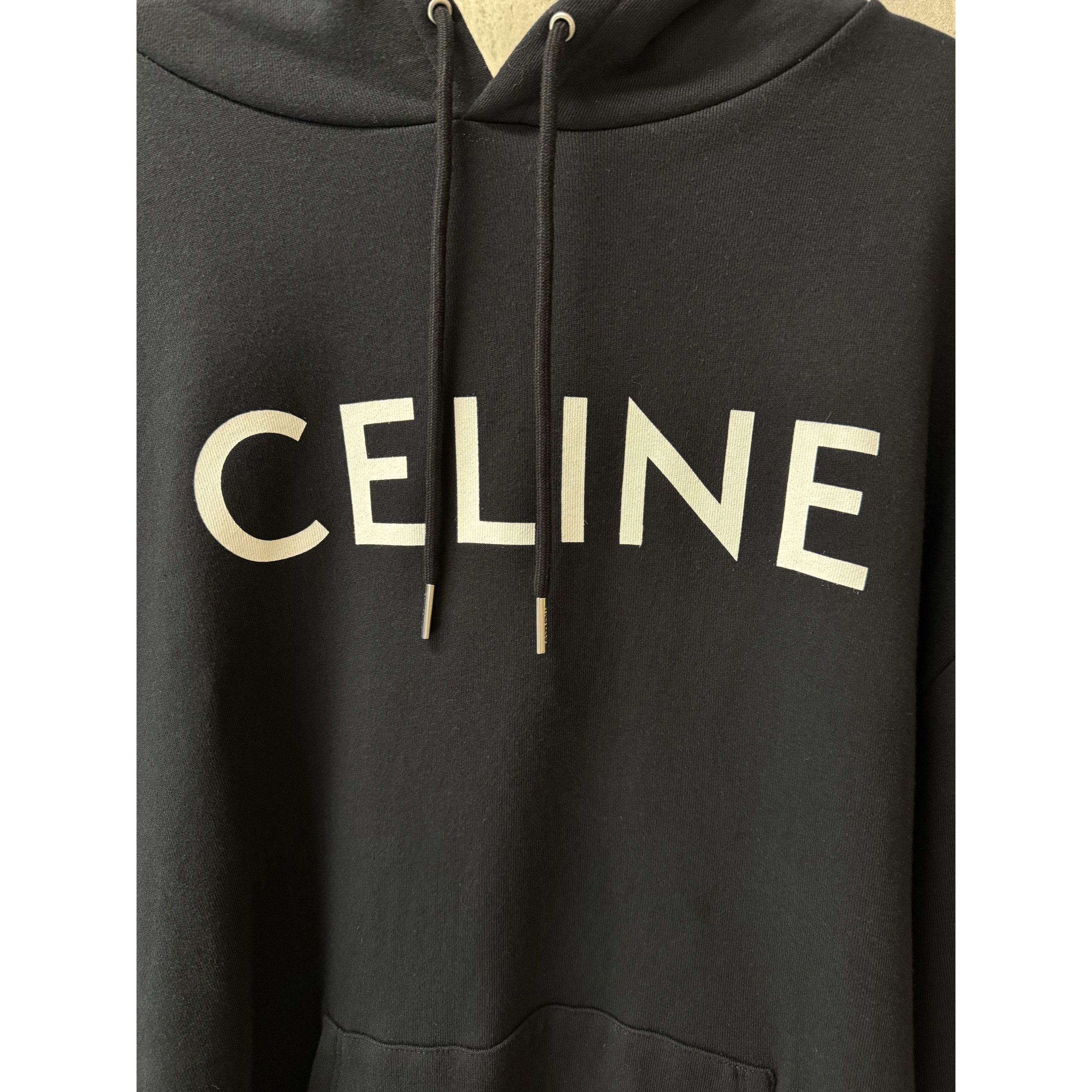 Celine Celine Paris Black Hoodie Sweatshirt XL 100% Cotton Unisex C Size XL / US 12-14 / IT 48-50 - 11 Thumbnail