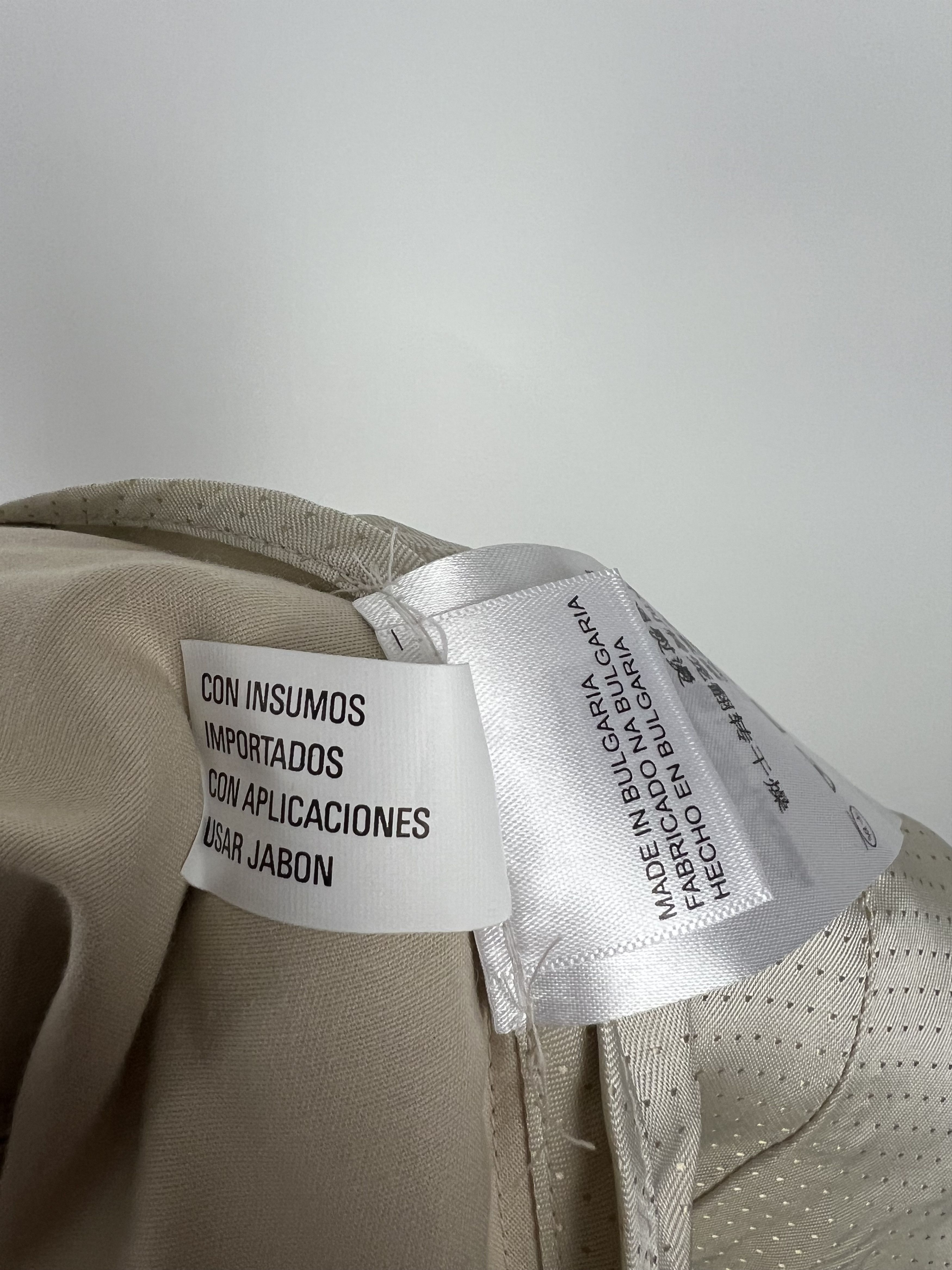 Designer Laurel Women's Beige Cotton Pant Suit Size US8 IT44 GB12 Size M / US 6-8 / IT 42-44 - 13 Thumbnail