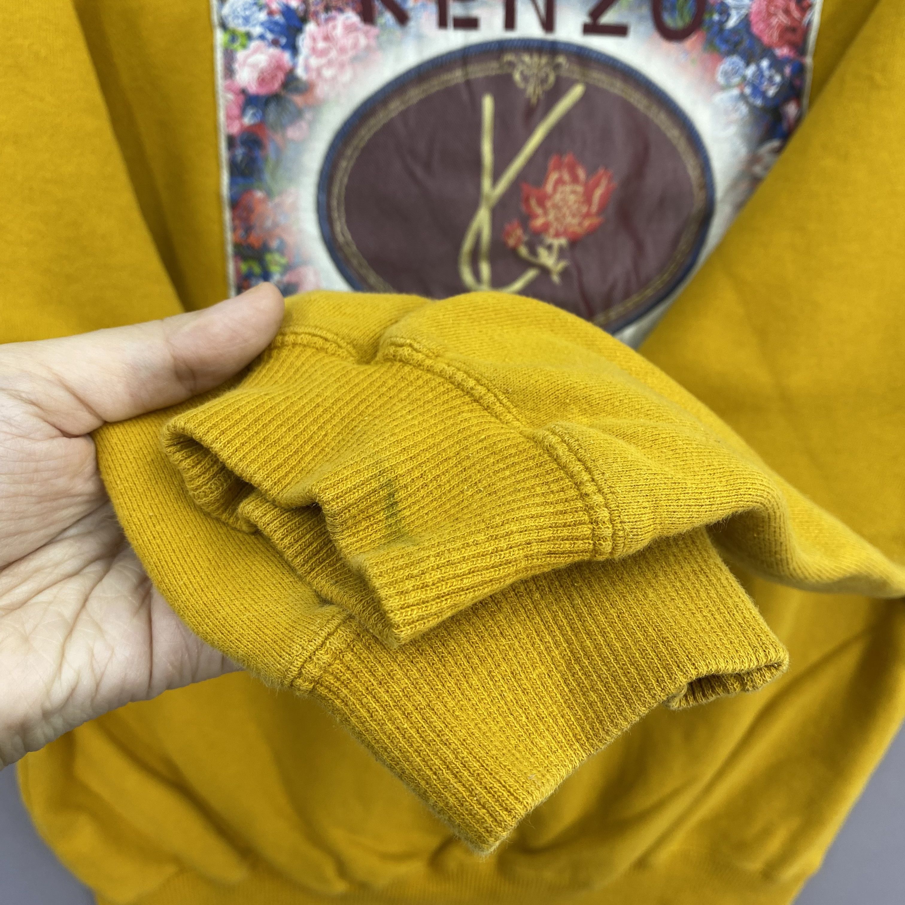 Kenzo Vintage 90s Kenzo Jeans Pullover Sweatshirt Patchwork Floral Size US L / EU 52-54 / 3 - 6 Thumbnail