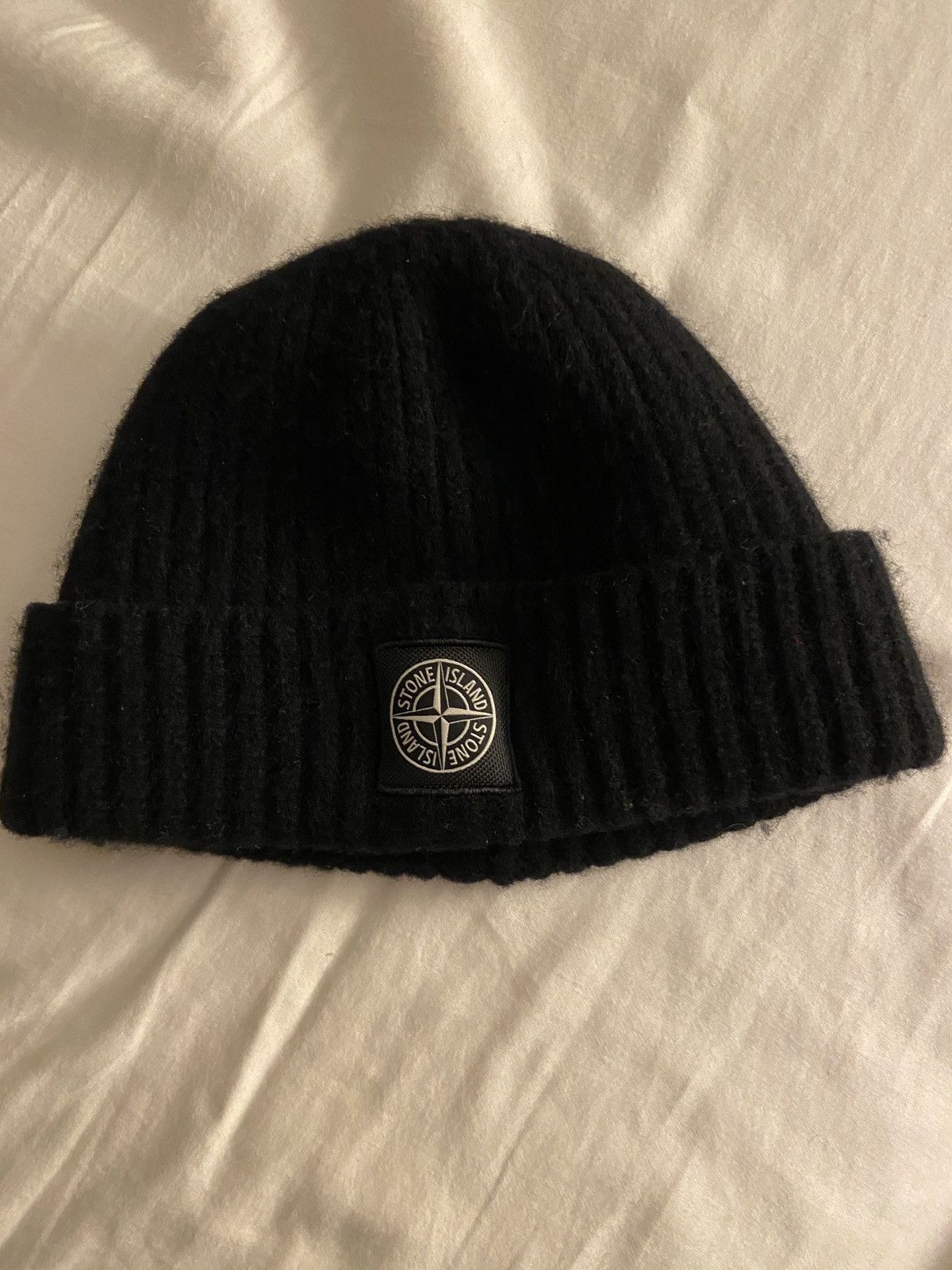 image of Stone Island Beanie in Black, Men's
