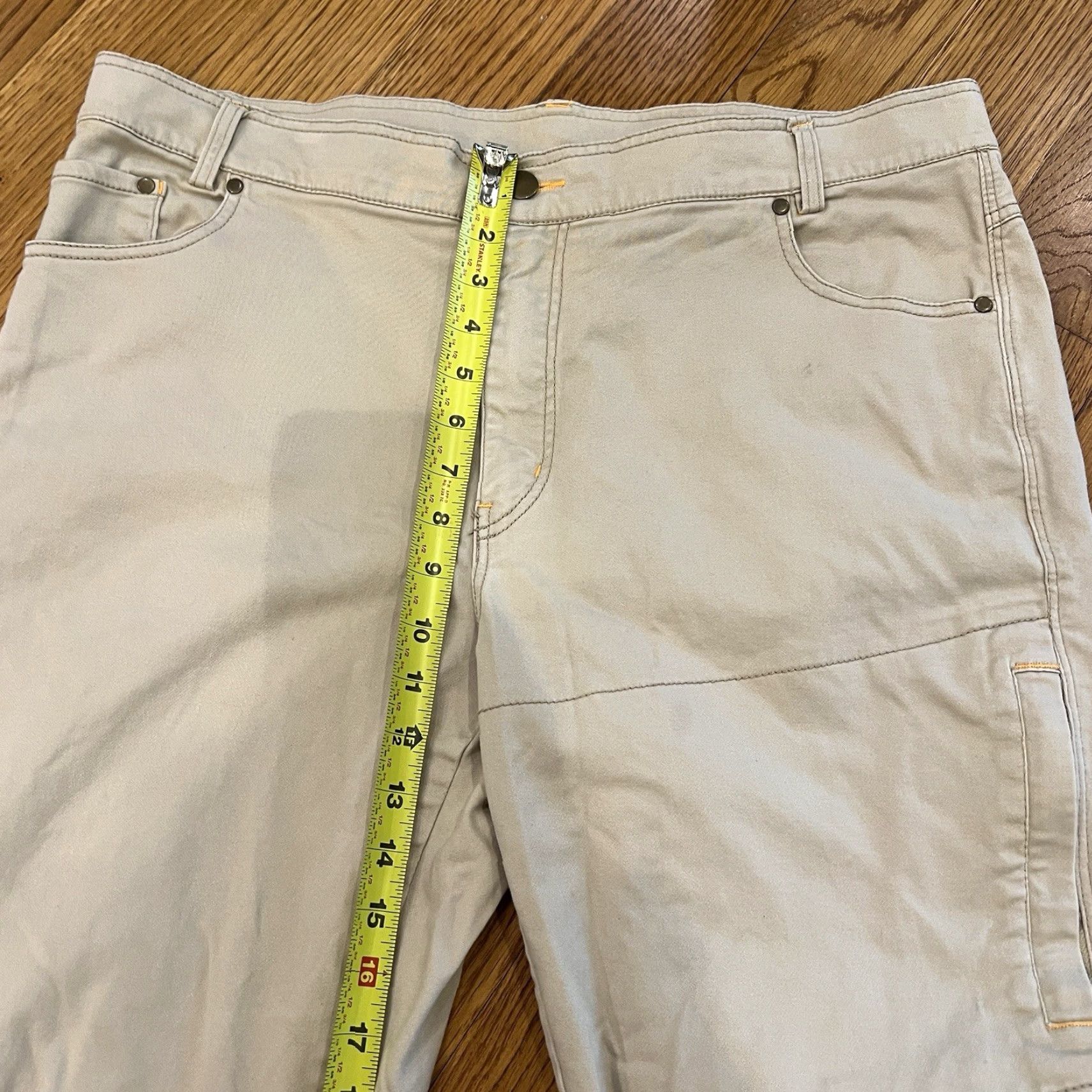 Stoic Stoic Pants Men Cargo Flat Front Zipper 38x30 Beige Regular Pockets Lightweight Cargo Pants Size US 38 / EU 54 - 5 Thumbnail