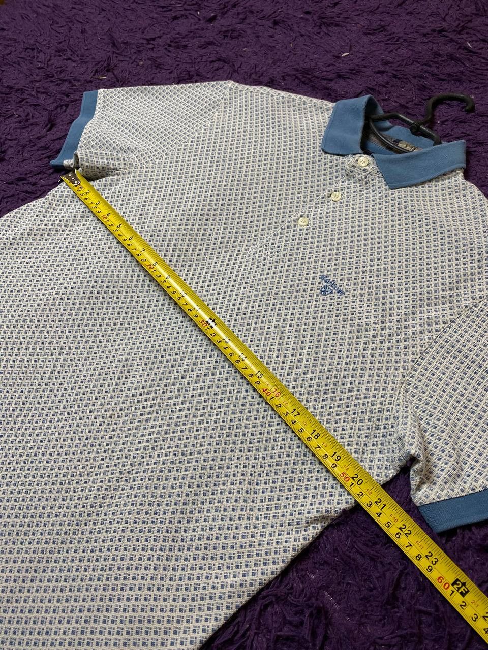 Barbour × Vintage Vintage Barbour Luxury Designer Polo Rugby Shirt Size US L / EU 52-54 / 3 - 12 Thumbnail
