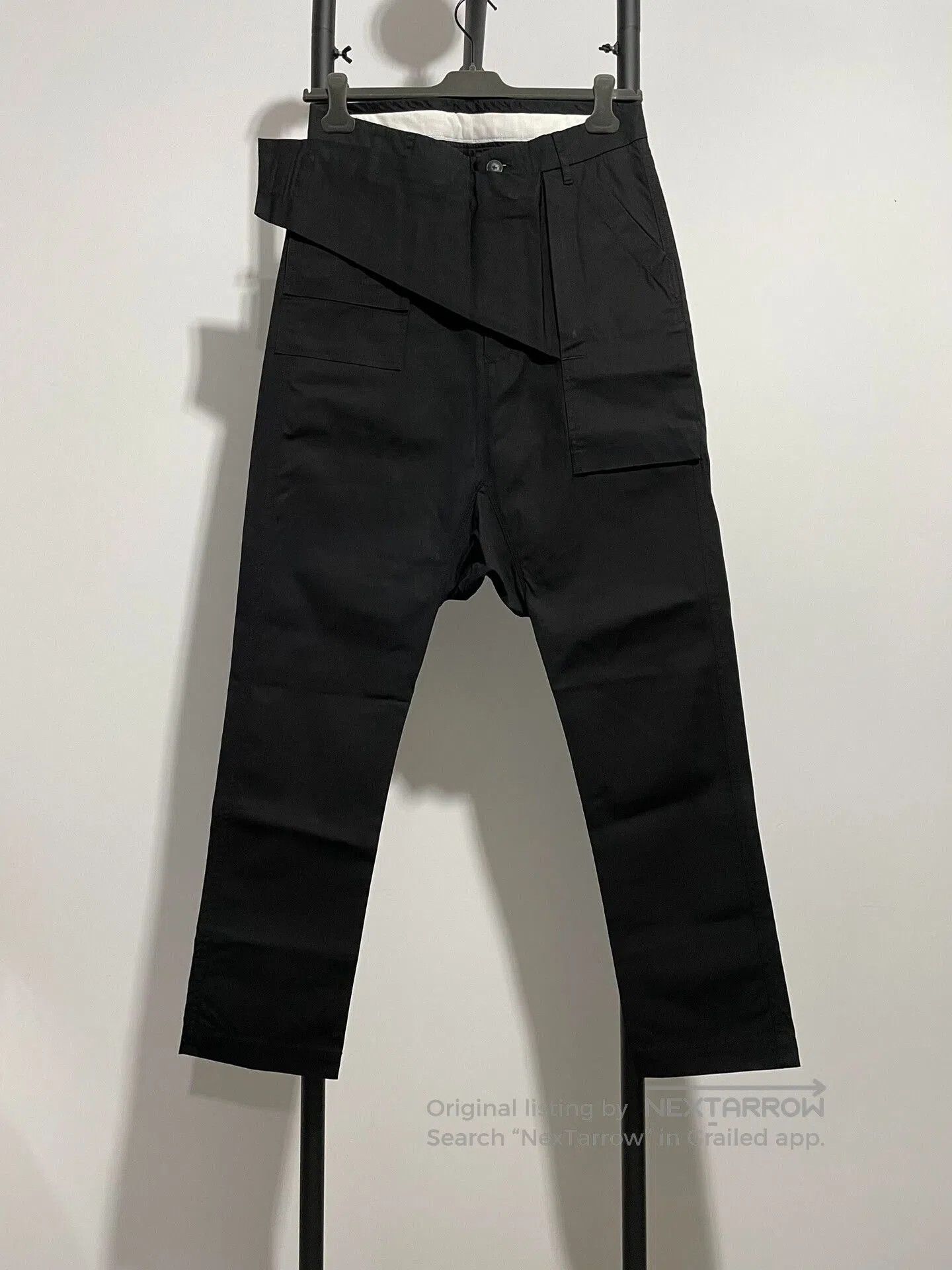 Rick Owens rick owens ro diagonal closure long pants. Size US 36 / EU 52 - 1 Thumbnail
