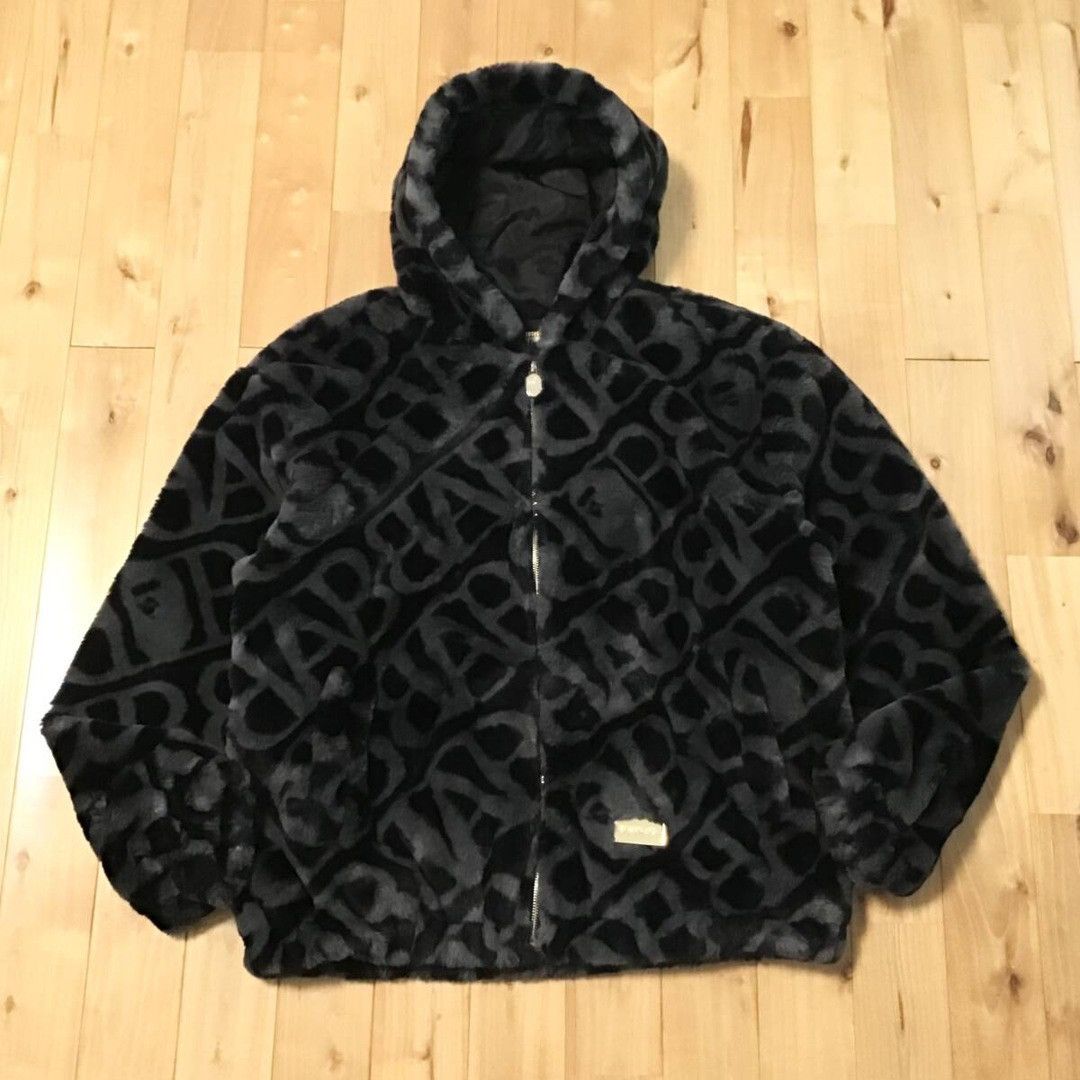 Bape BAPE SPORT MONOGRAM FAKE FUR HOODIE JACKET a bathing ape Size US XL / EU 56 / 4 - 1 Thumbnail