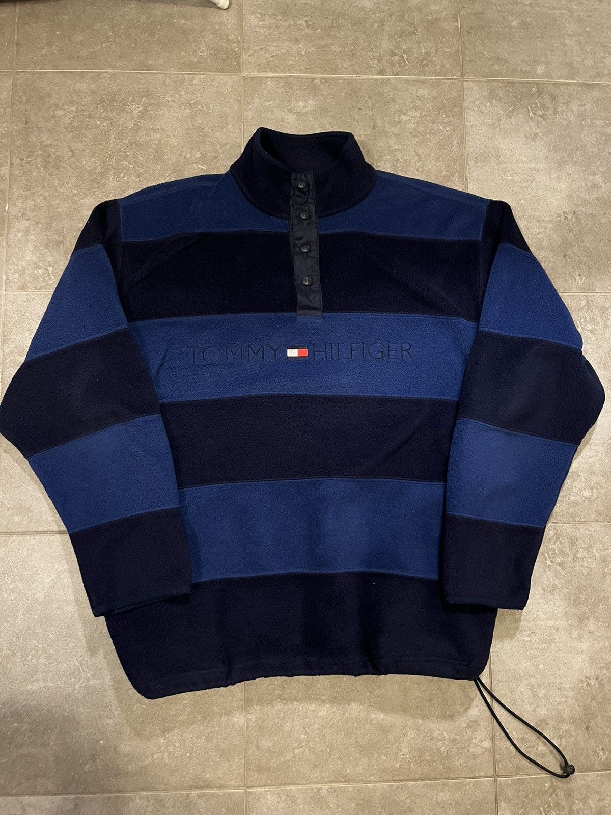 image of Tommy Hilfiger 90's Fleece in Navy, Men's (Size Large)