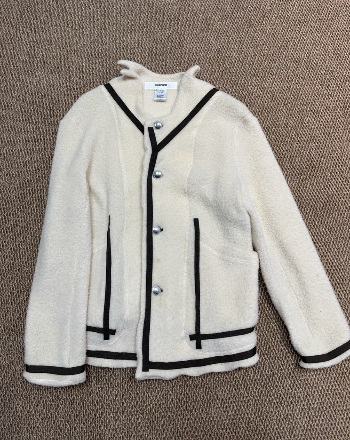 Sulvam Sulvam Wool Jacket K23 Size S / US 4 / IT 40 - 1 Thumbnail