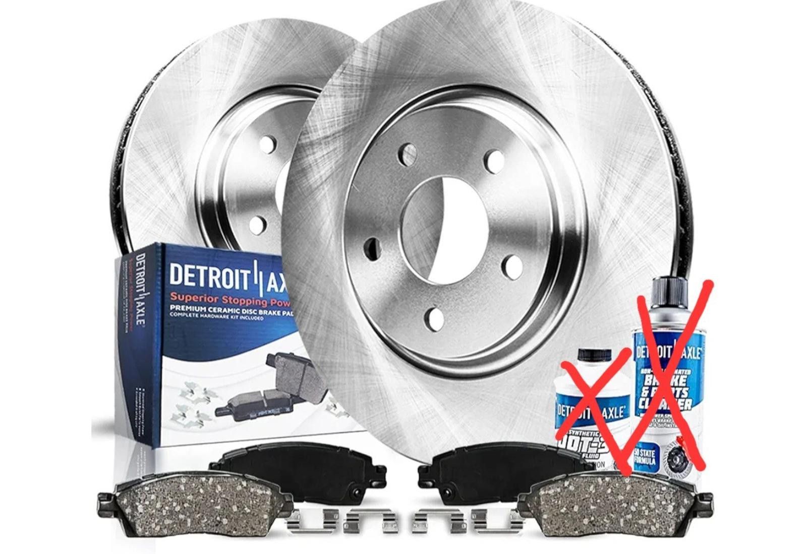 Other Detroit Axle Front Brake Kit Rotors & Ceramic Pads Size ONE SIZE - 1 Thumbnail