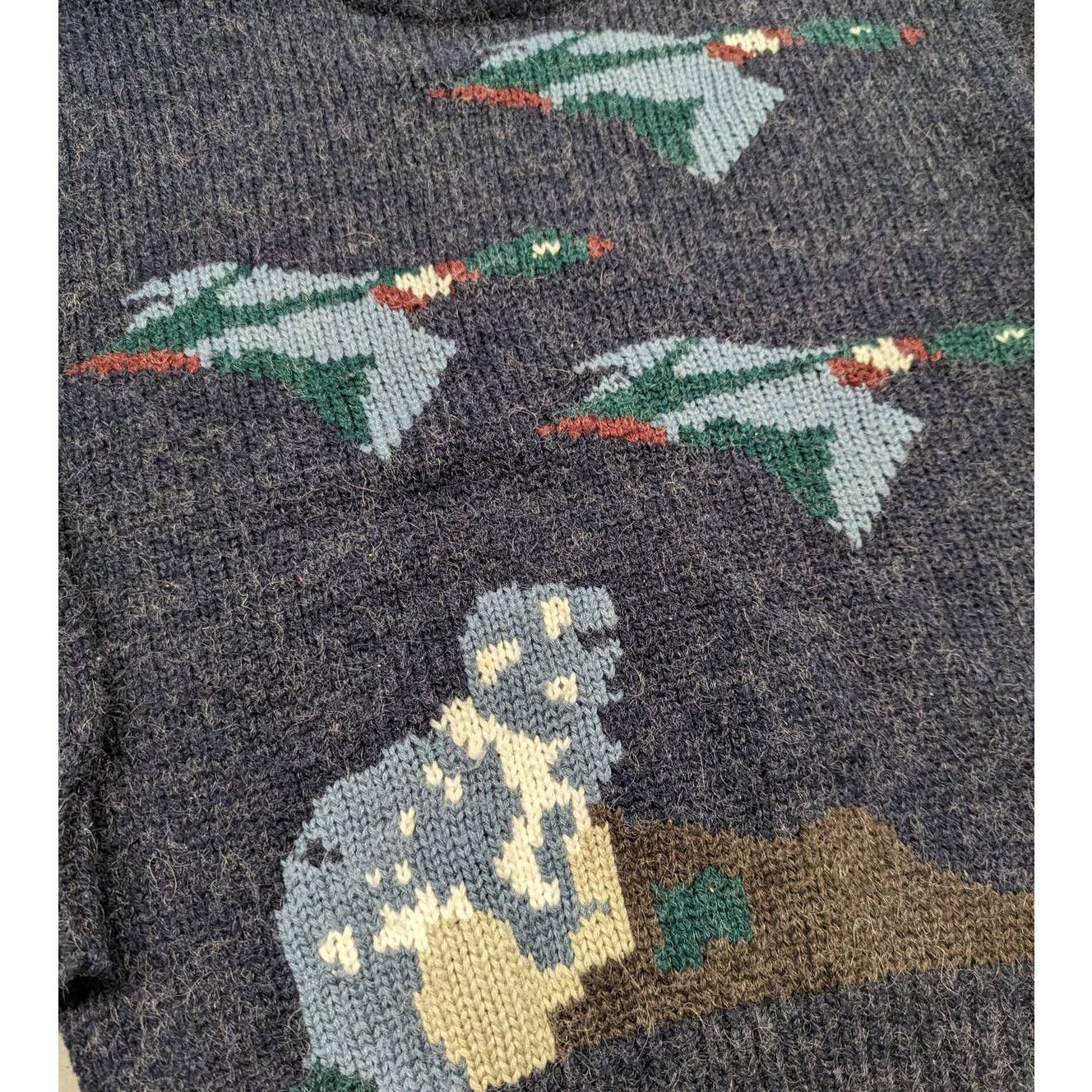 U.S. Polo Assn. × Vintage Vintage U.S POLO ASSN Duck hunt Mallard wool knit sweater Size US L / EU 52-54 / 3 - 7 Thumbnail