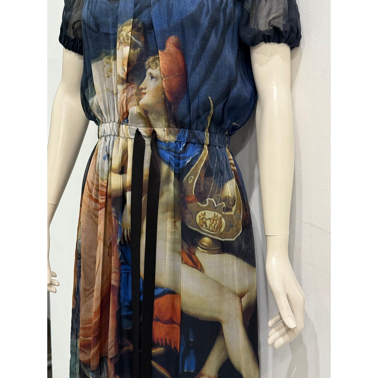 Dolce & Gabbana 2000s Dolce & Gabbana Paris and Helen love painting dress Size M / US 6-8 / IT 42-44 - 5 Thumbnail