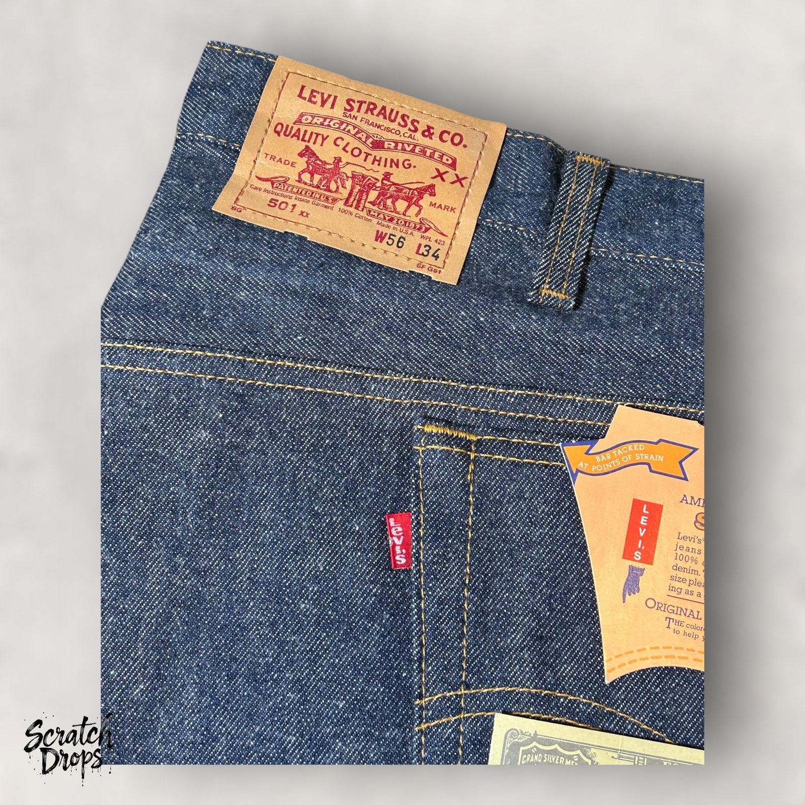 Levi's Vintage Levi’s 501xx Shrink-to-Fit Jeans USA W58 L34 501 NWT Size US 42 / EU 58 - 6 Thumbnail