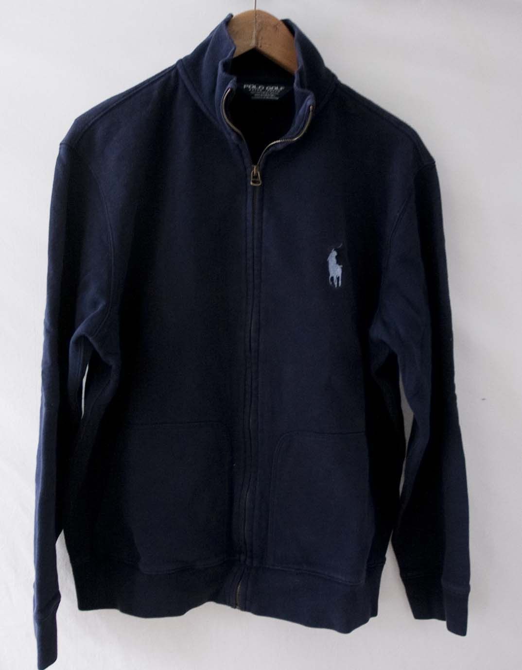Ralph Lauren × Vintage Ralph Lauren Polo Golf Jacket Size S Full Zip Blue Size US L / EU 52-54 / 3 - 5 Thumbnail