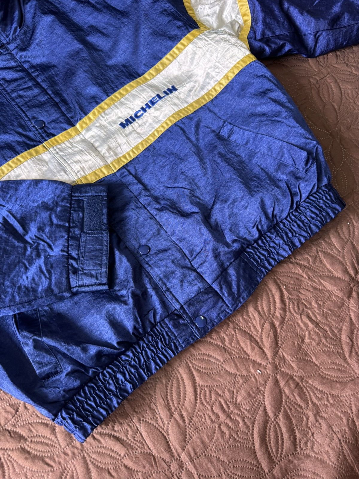 If Six Was Nine vintage Michelin racing jacket nylon bomber design 1990s Size US L / EU 52-54 / 3 - 5 Thumbnail