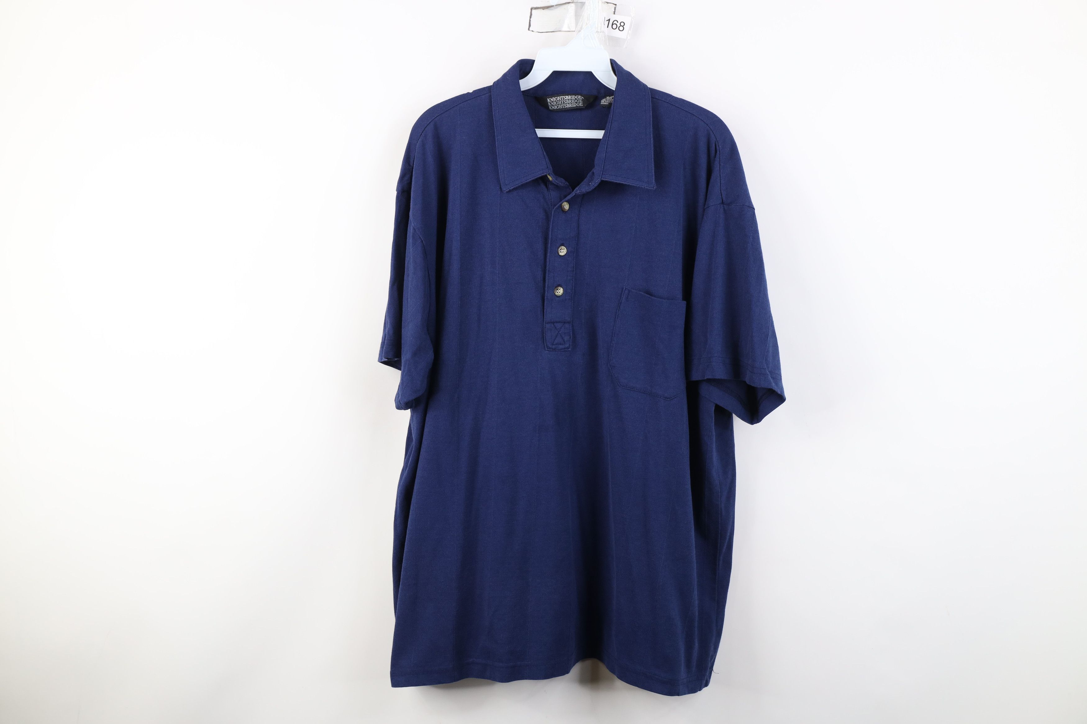Vintage Vintage 90s Streetwear Striped Knit Collared Golf Polo Shirt Size US XL / EU 56 / 4 - 1 Thumbnail
