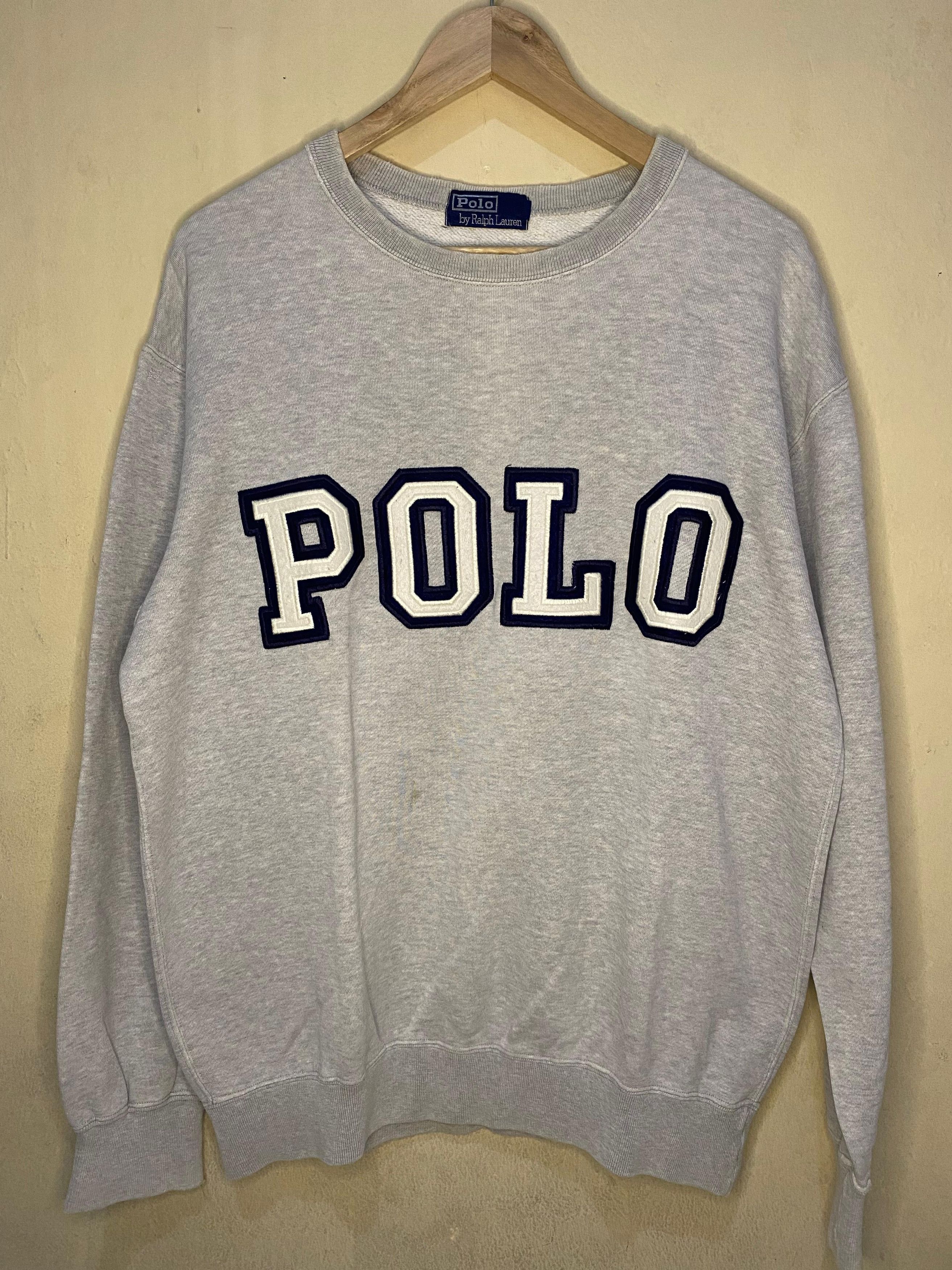 Polo Ralph Lauren Sweatshirt Crewneck Polo with "POLO" Size US L / EU 52-54 / 3 - 1 Thumbnail
